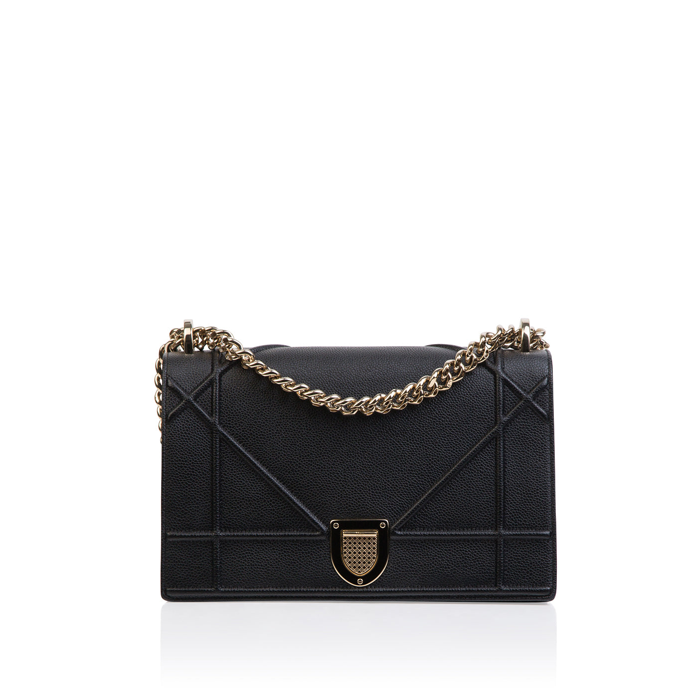 Dior Chain Leather Tote Bag