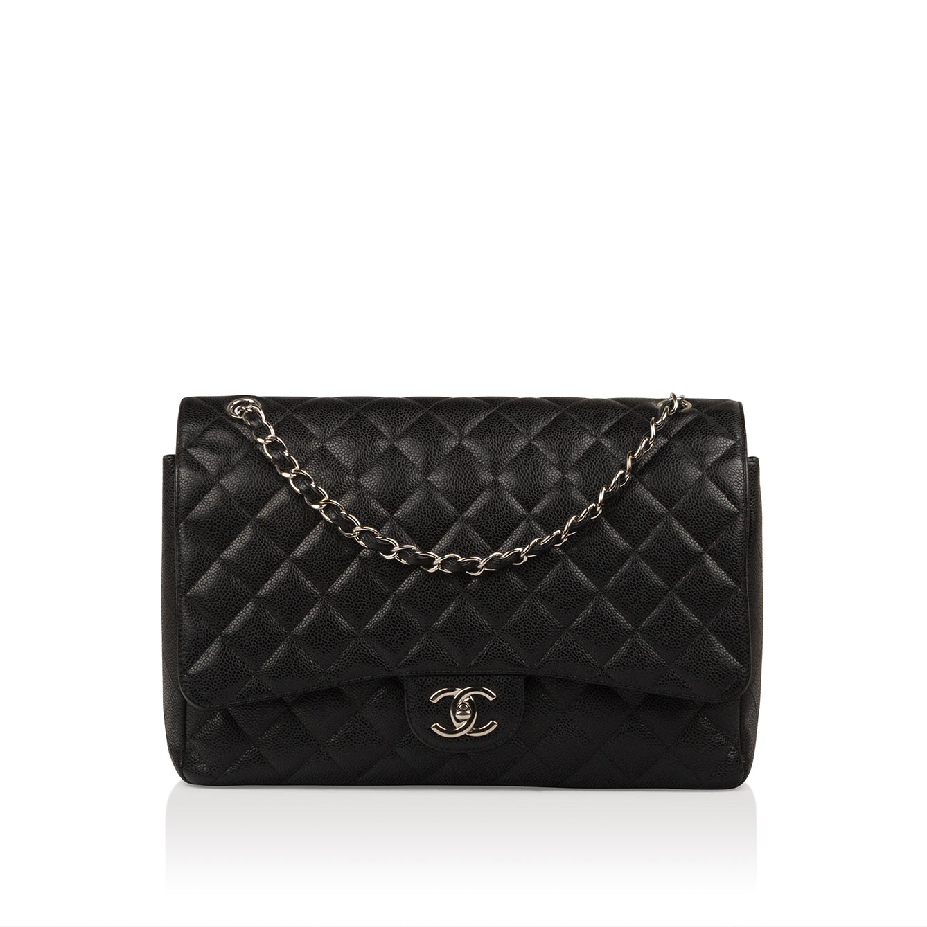 Chanel Classic Flap Caviar Black Shoulder Bag Style 127