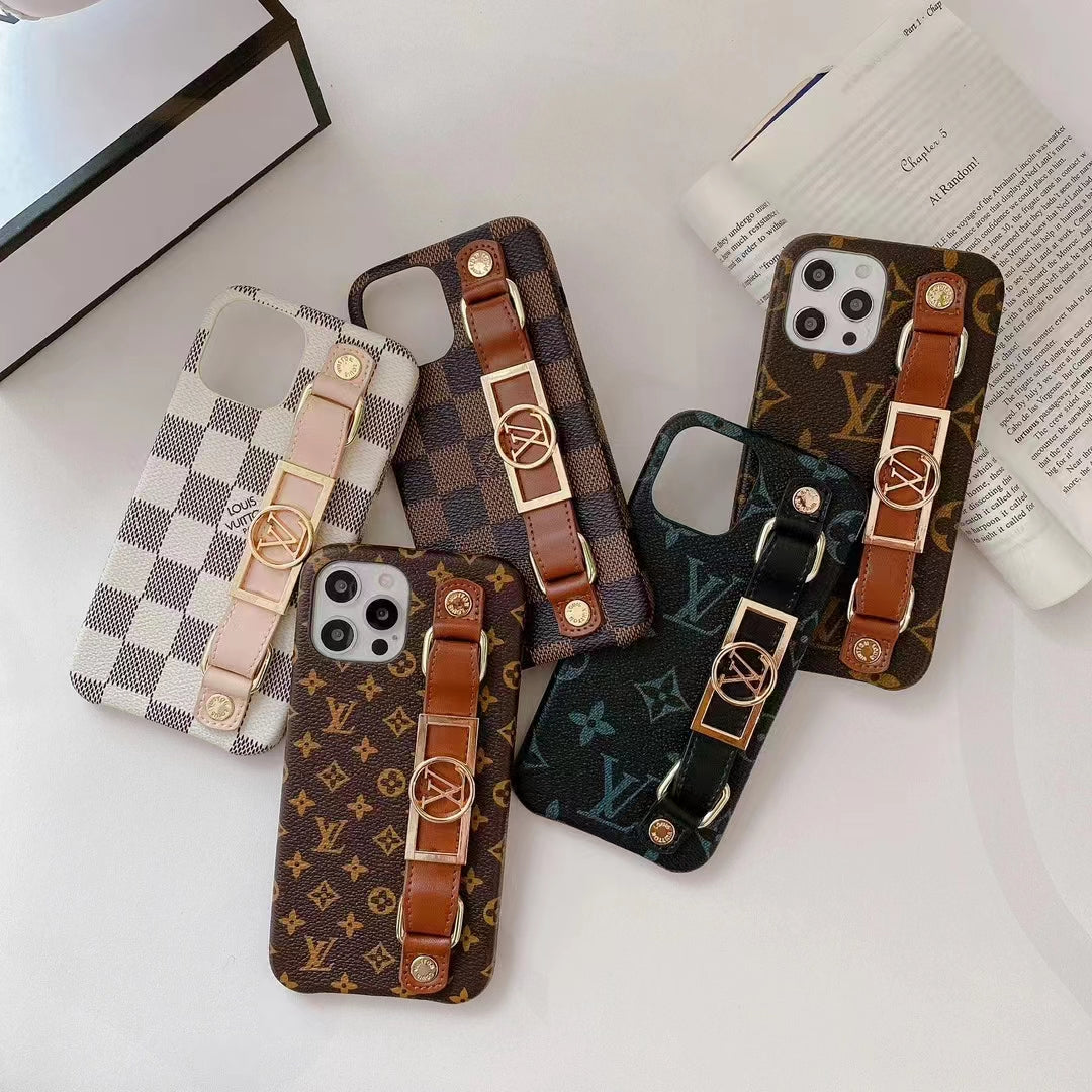 Luxury wrist strap phone case for iphone