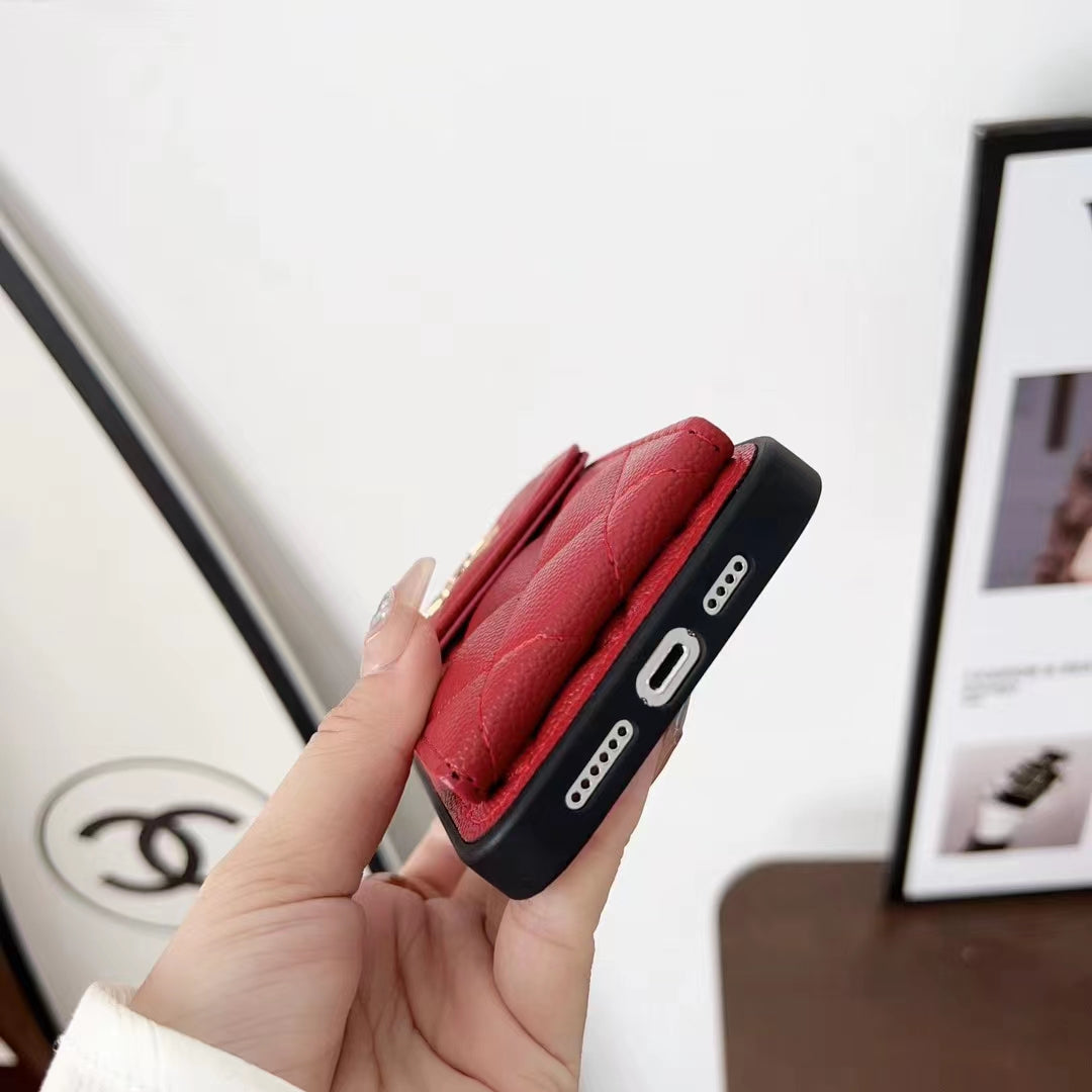Luxury Leather card phone case for iphone