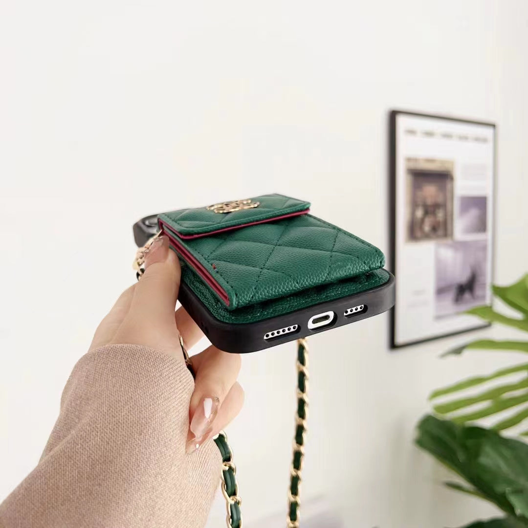 Luxury Leather card phone case for iphone