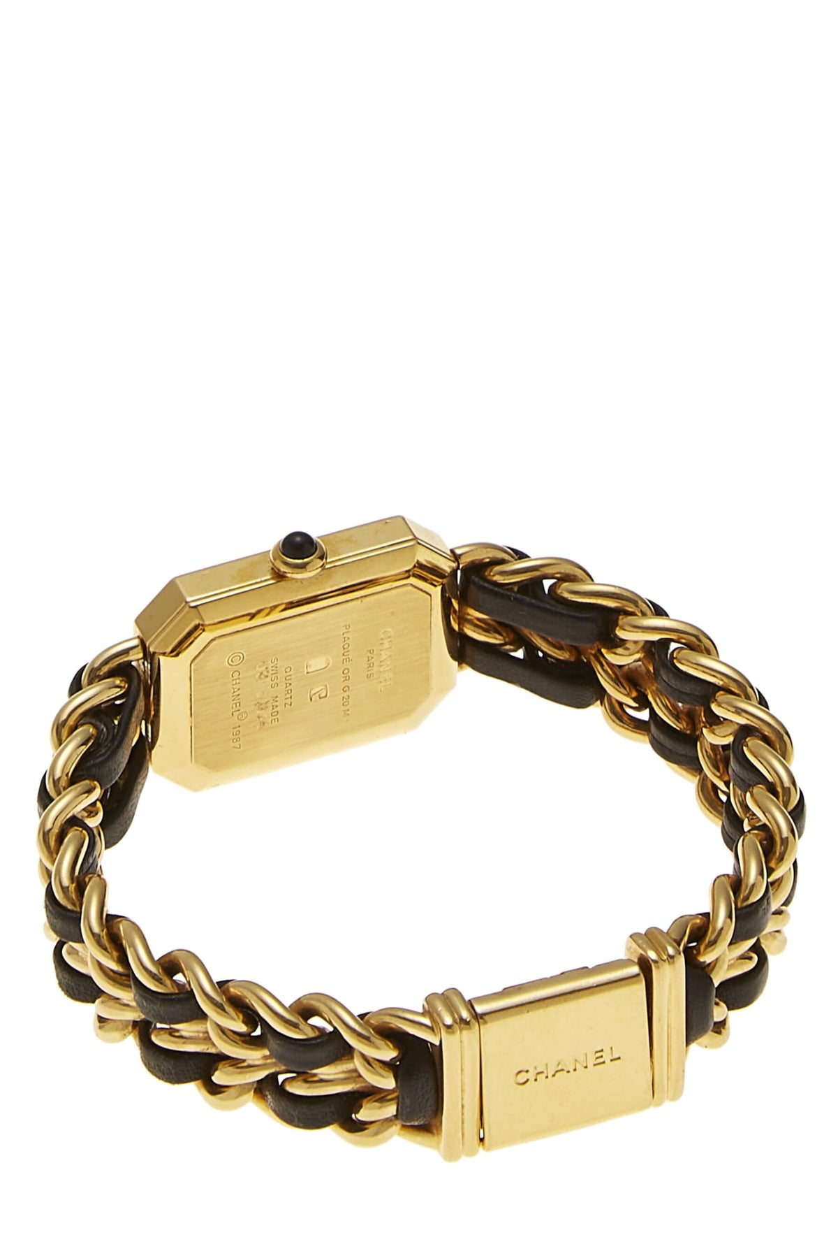 Chanel, Black & Gold Premiere Watch Medium, Black