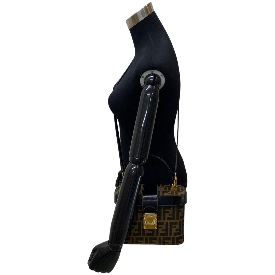Fendi FF Logo Calf Leather Shoulder Bag