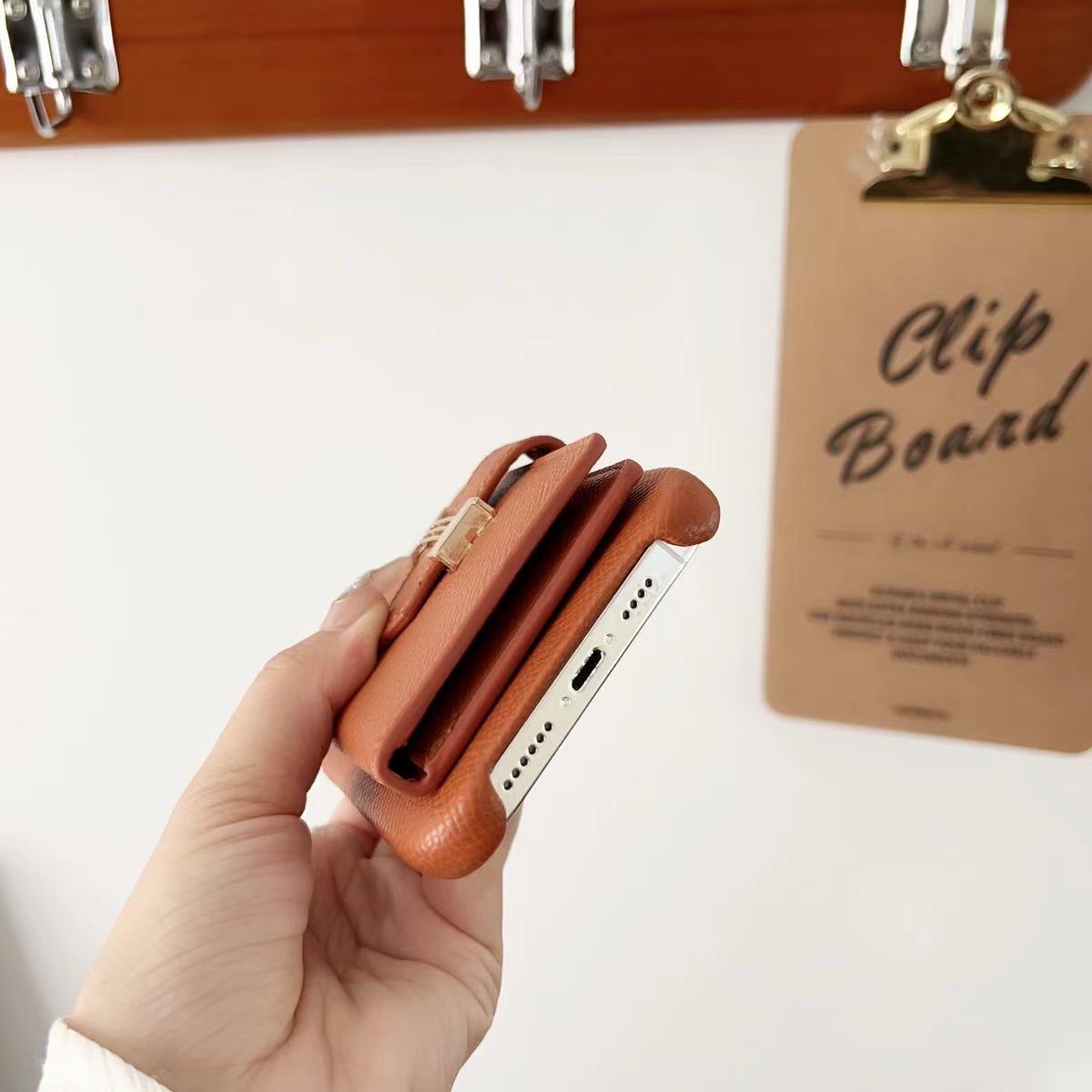 Luxury Leather card phone case for iphone