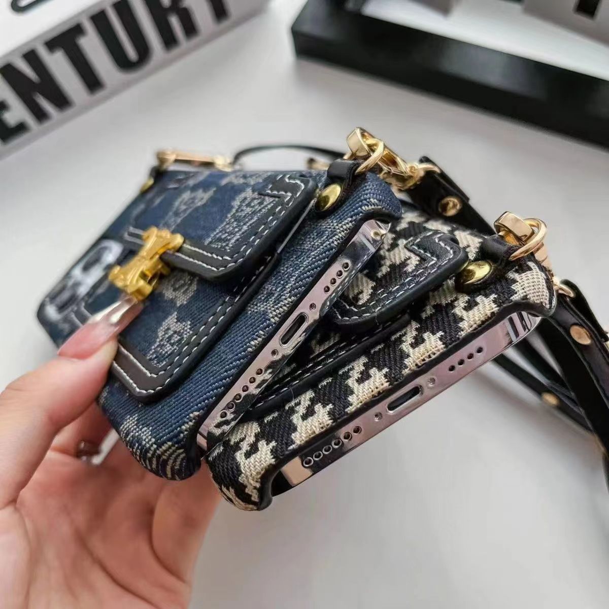 Luxury Leather card phone case for iphone