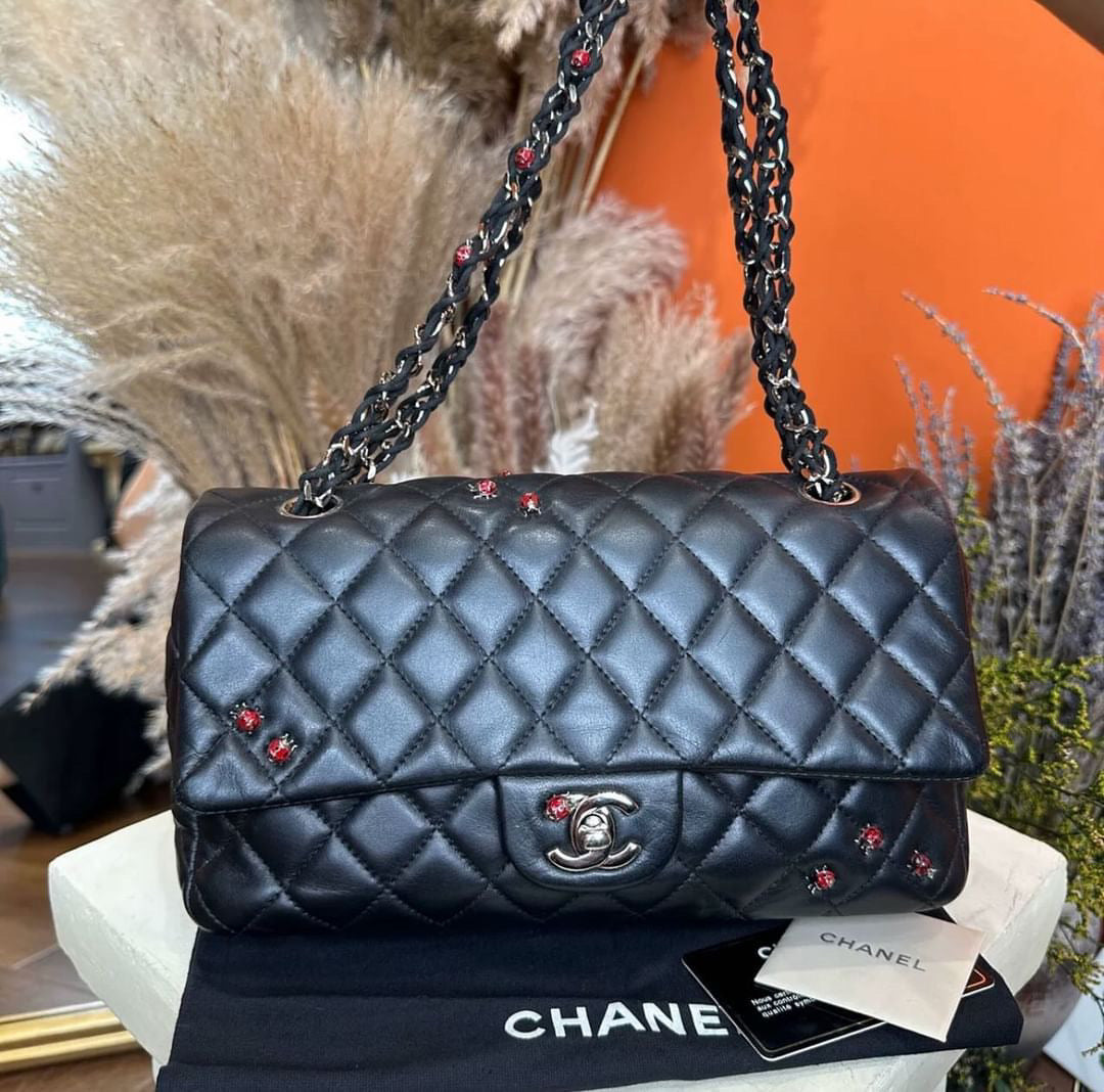 Chanel Timeless Lambskin Black Shoulder Bag