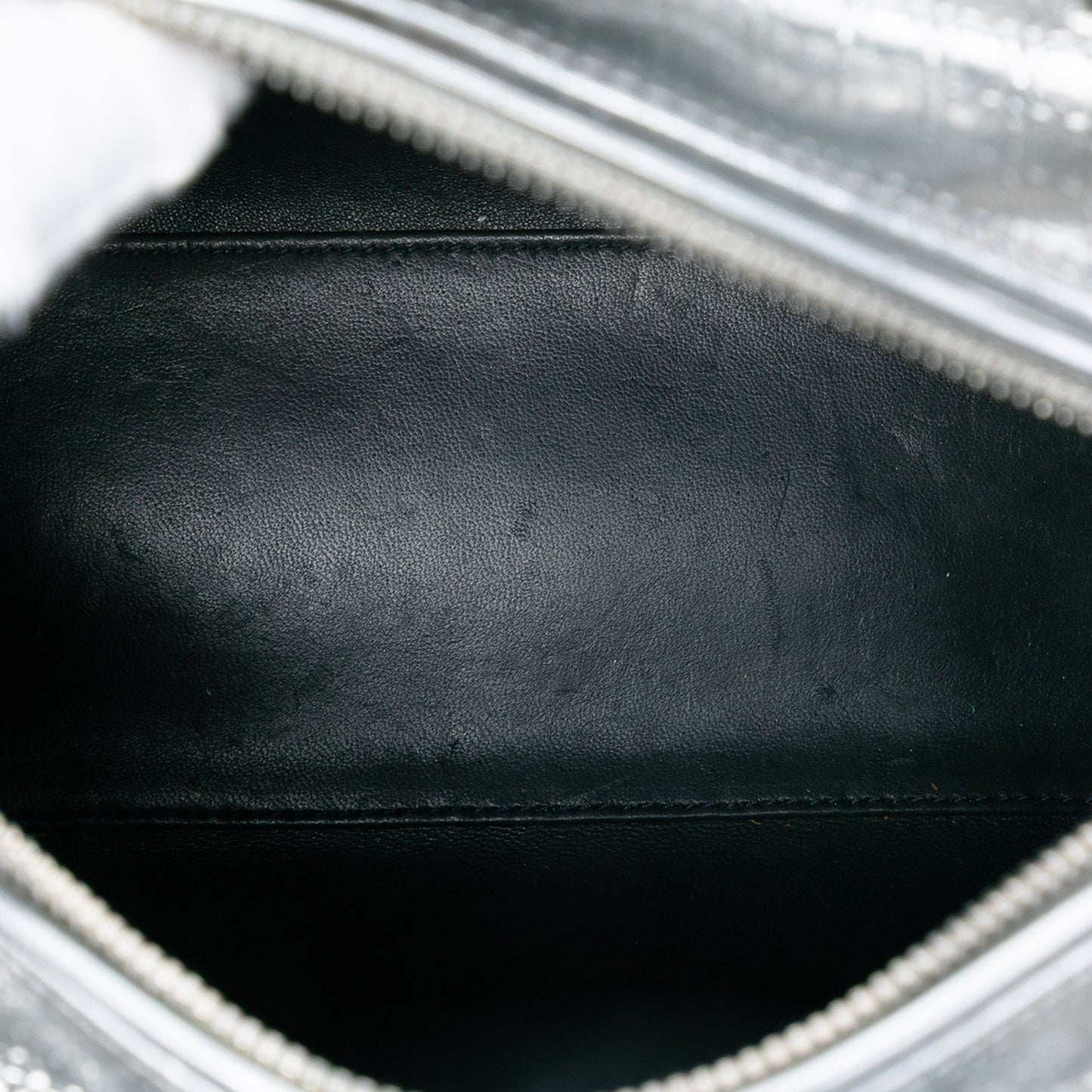 Dior Lady Dior Cannage Silver Handbag