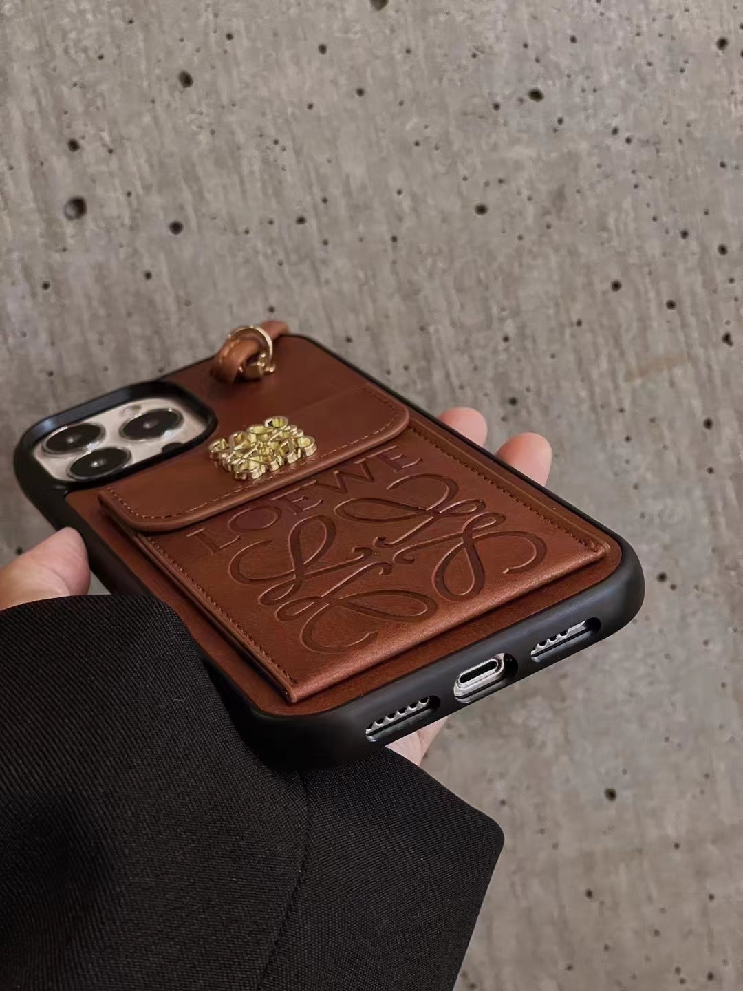 Luxury Leather card phone case for iphone