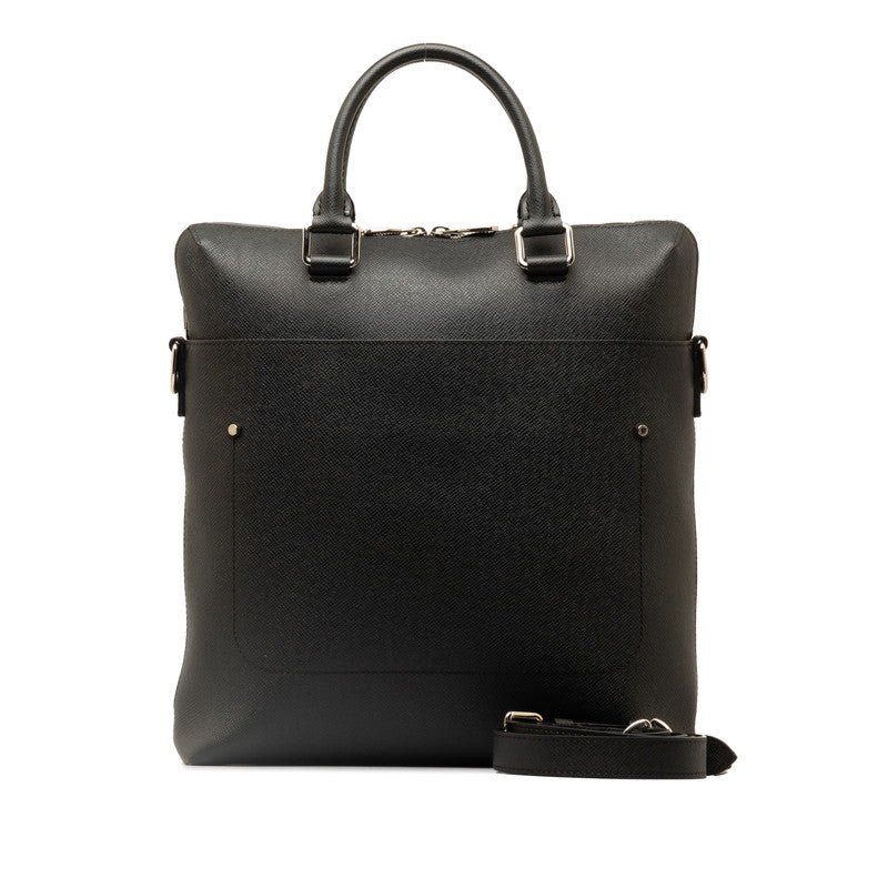 Louis Vuitton 2WAY M30211 Black Leather Men Louis Vuitton 2WAY M30211 Wars Black Leather Men Louis Vuitton