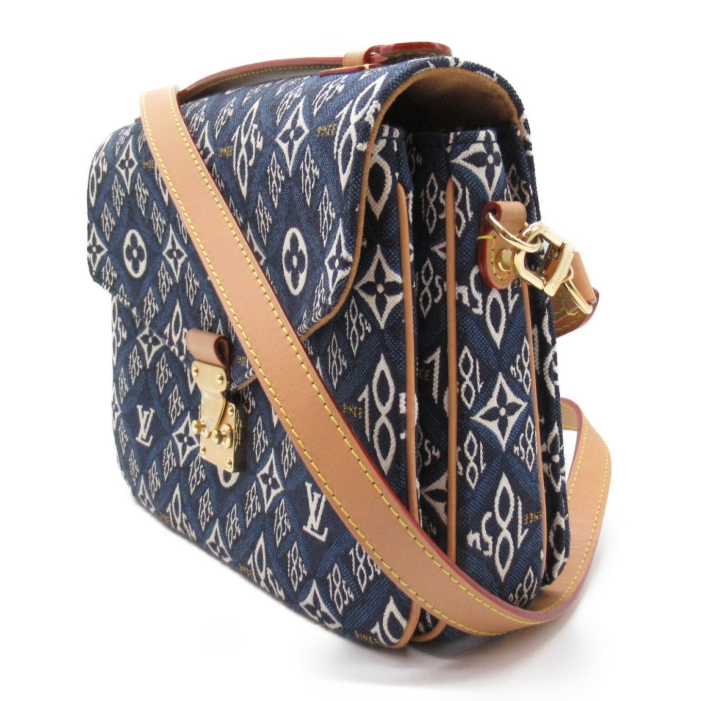 Louis Vuitton Coated Canvas Pochette Shoulder Bag