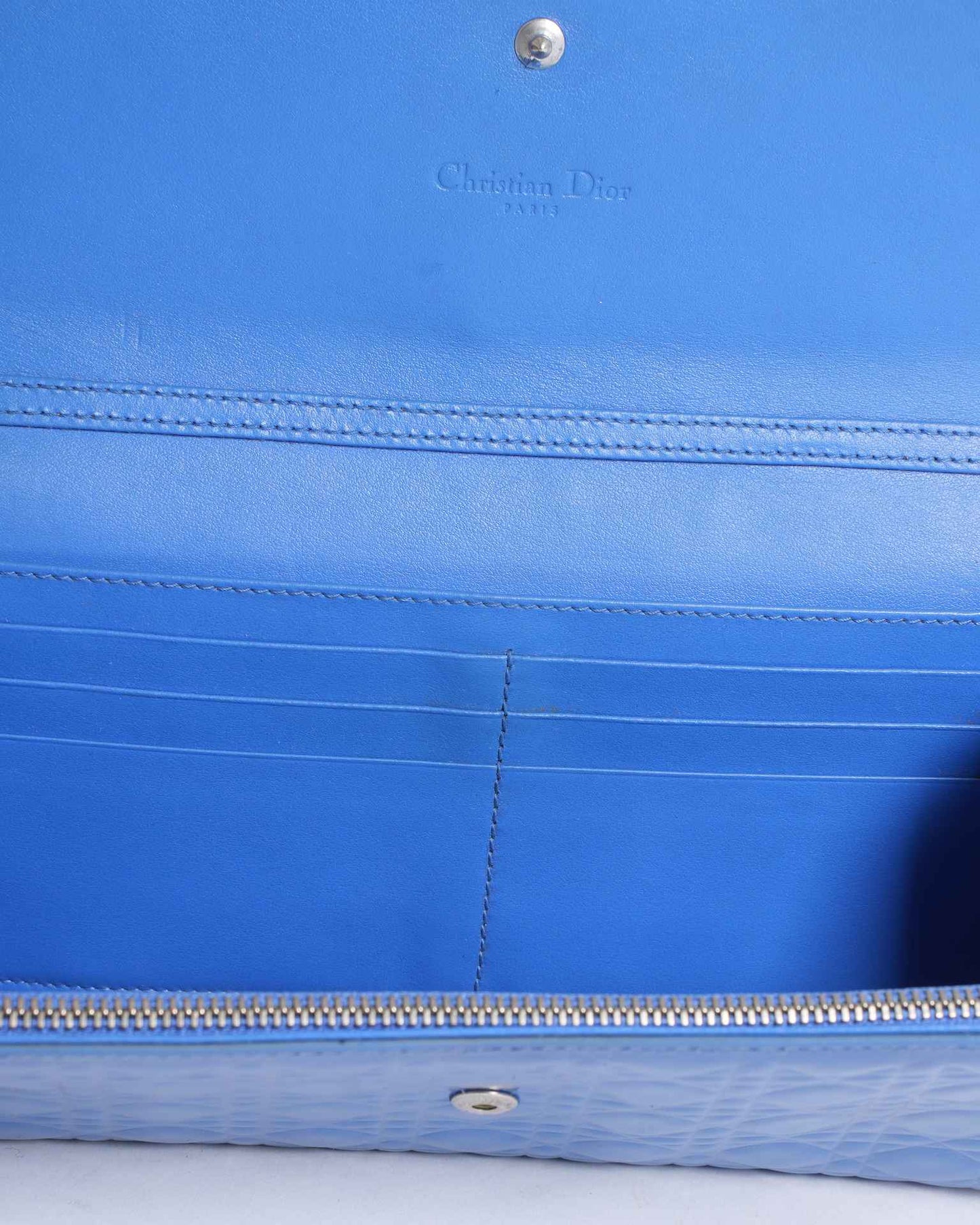 New Dior Pouch With Chain In Patent Leather