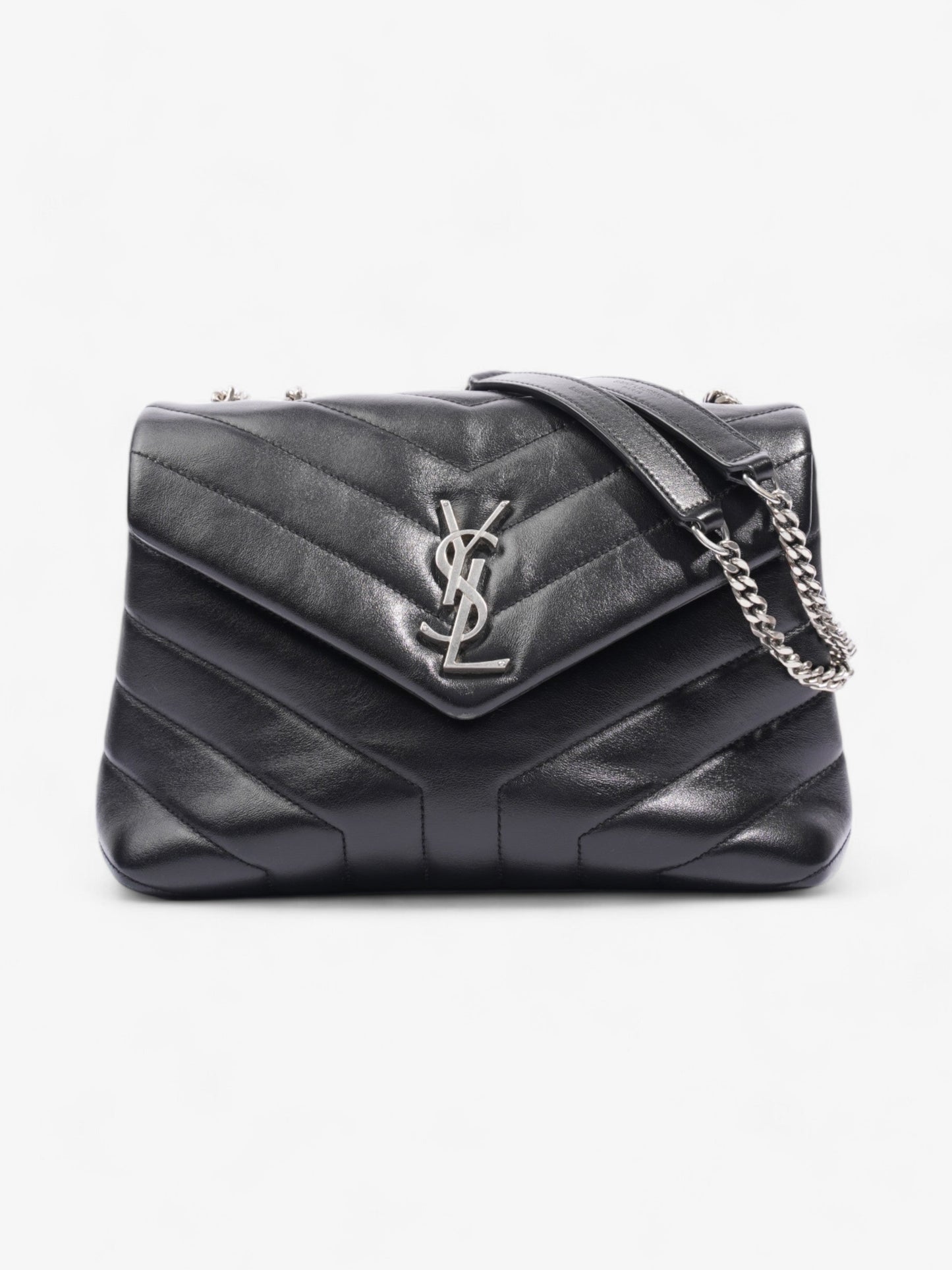 Saint Laurent Lou Leather Black Handbag Style 3