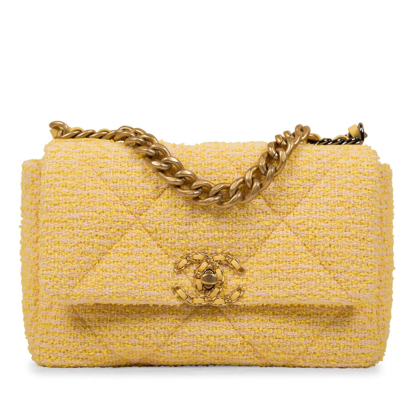 Chanel Chanel 19 Tweed Gold Shoulder Bag Style 2
