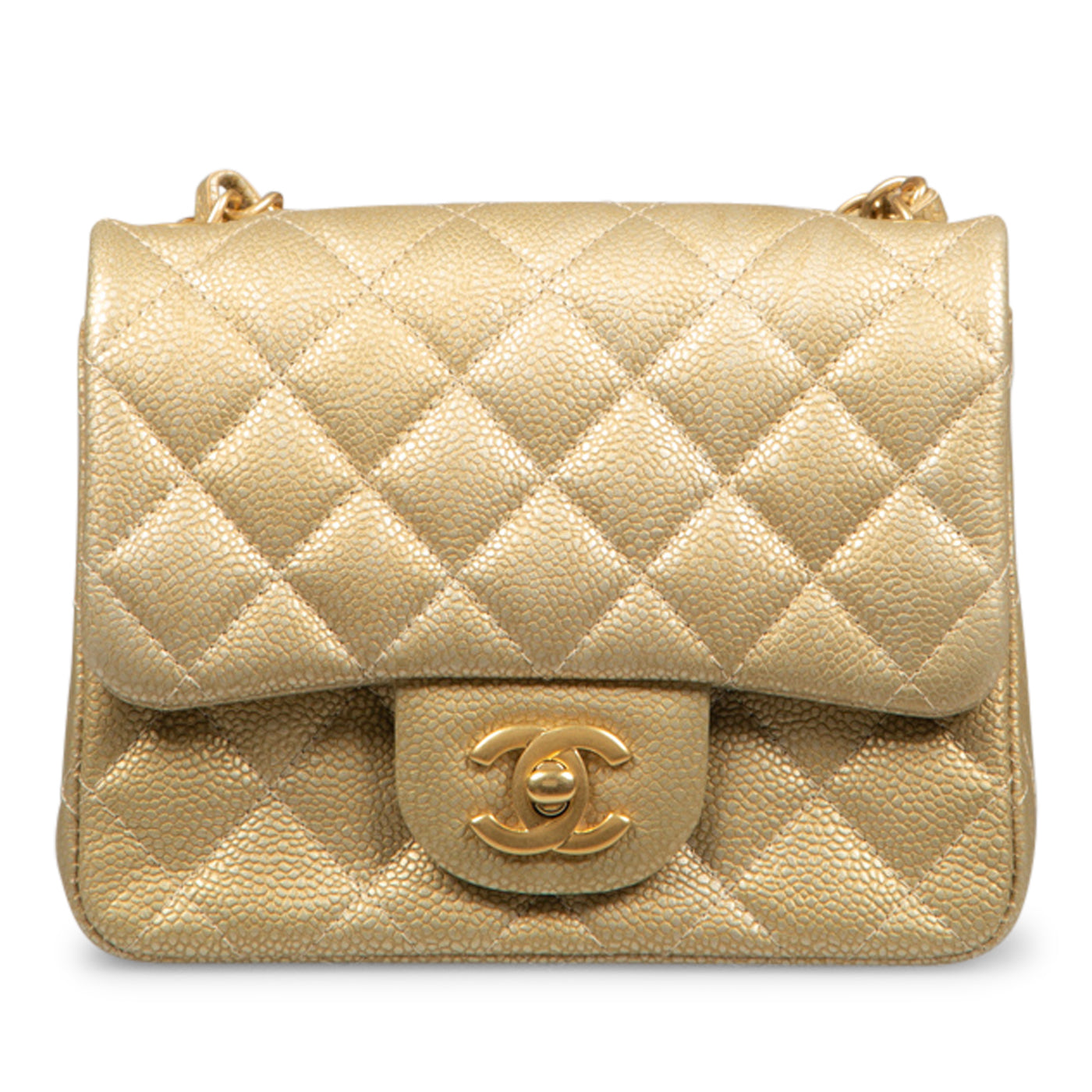 Chanel Classic Flap Lambskin Gold Shoulder Bag Style 96