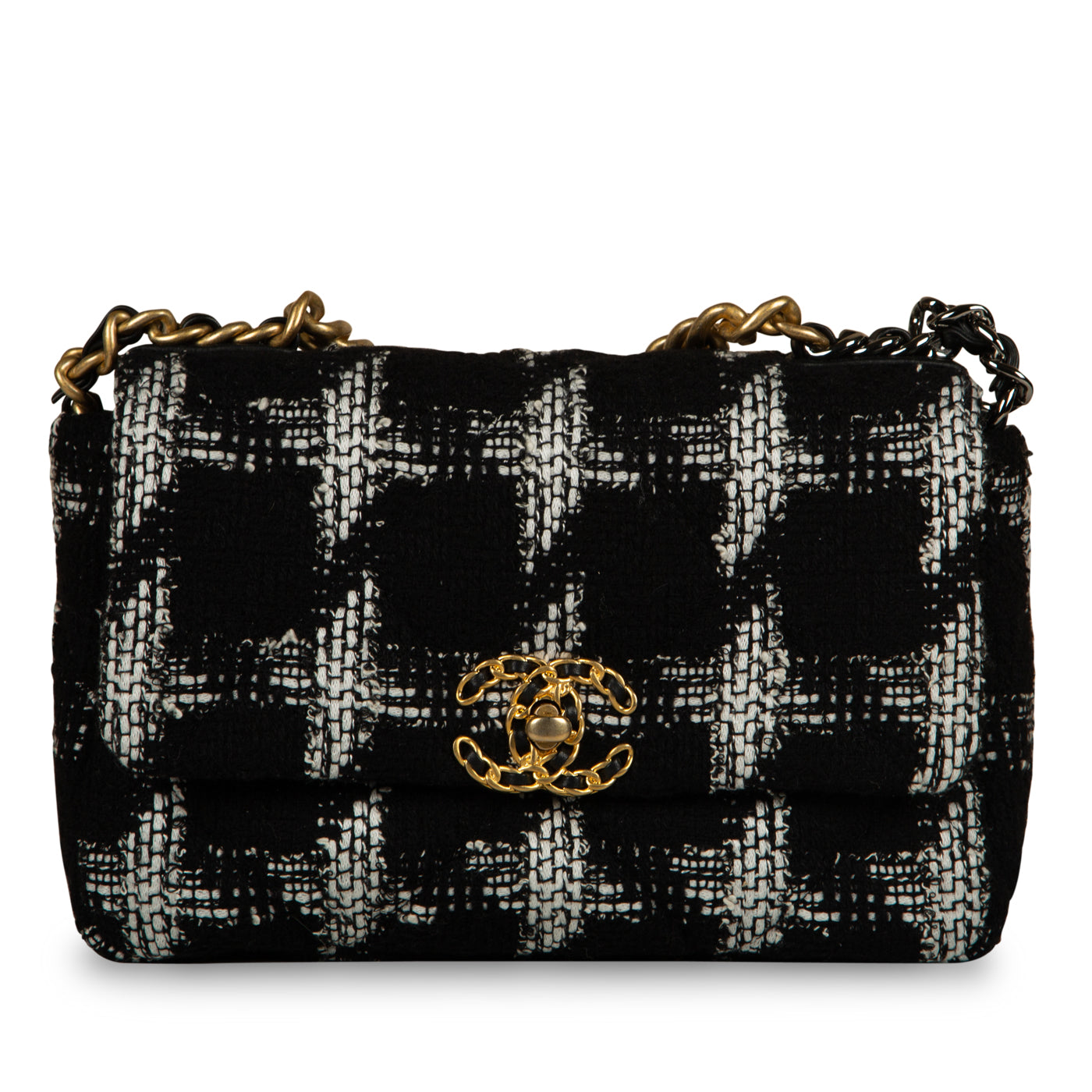 Chanel Chanel 19 Tweed Black Shoulder Bag Style 9