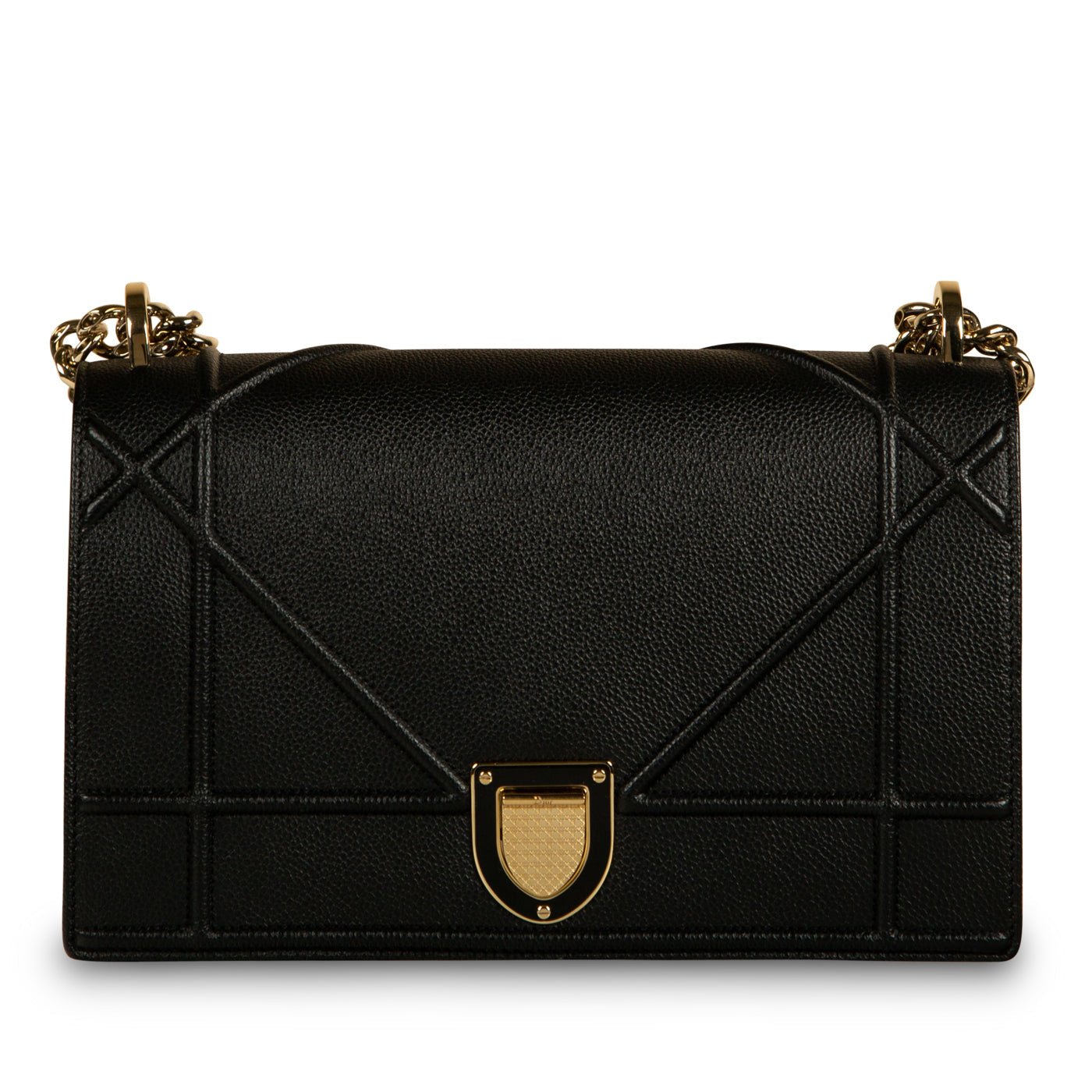 Dior Chain Leather Tote Bag