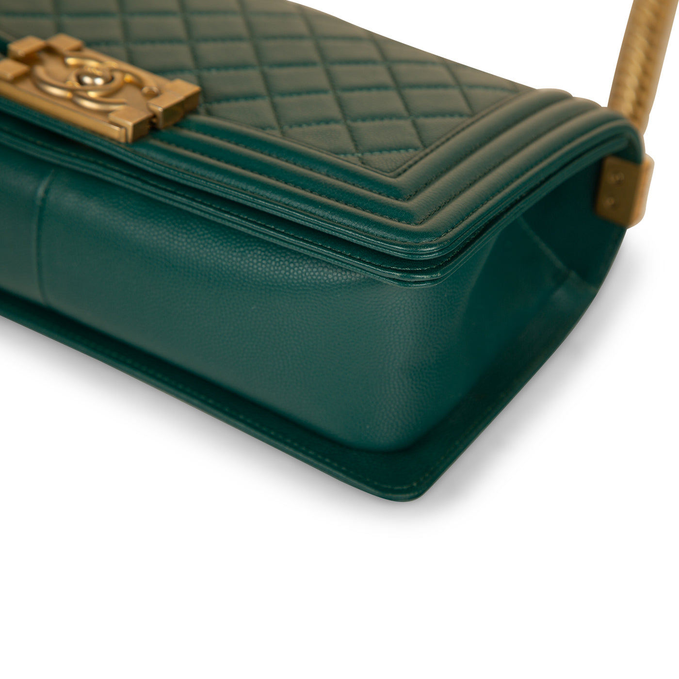 Chanel Boy Bag Caviar Gold Shoulder Bag Style 4