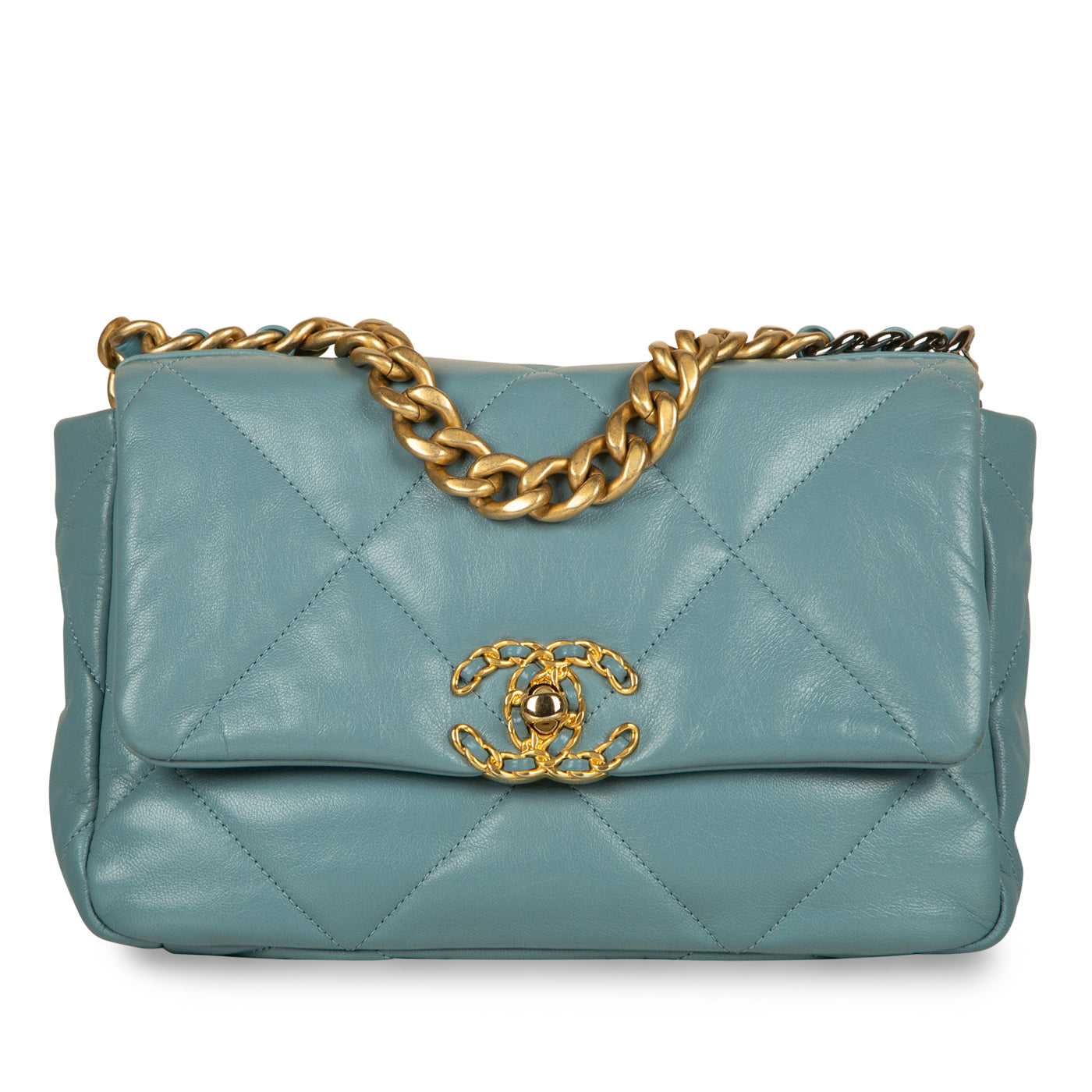 Chanel Chanel 19 Lambskin Gold Shoulder Bag Style 21