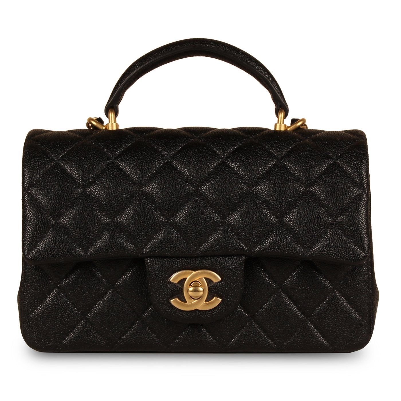 Chanel Classic Flap Caviar Black Shoulder Bag Style 106
