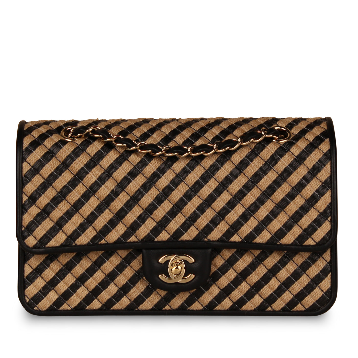 Chanel Classic Flap Bag Medium - Raffia
