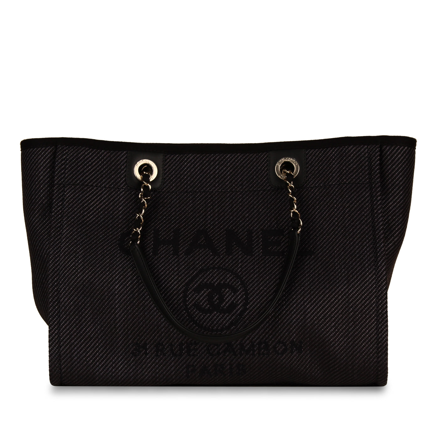 Chanel Cambon Leather Black Tote Bag Style 4
