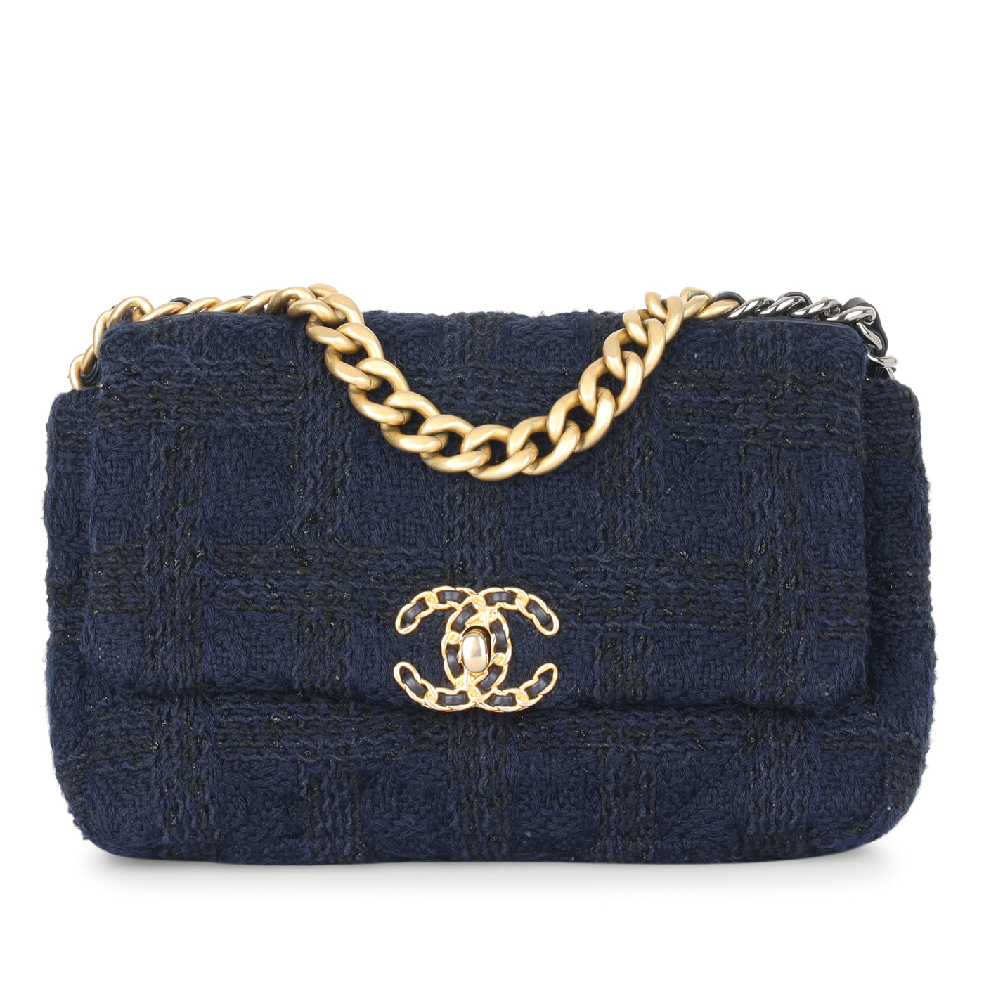 Chanel Chanel 19 Tweed Black Shoulder Bag Style 6