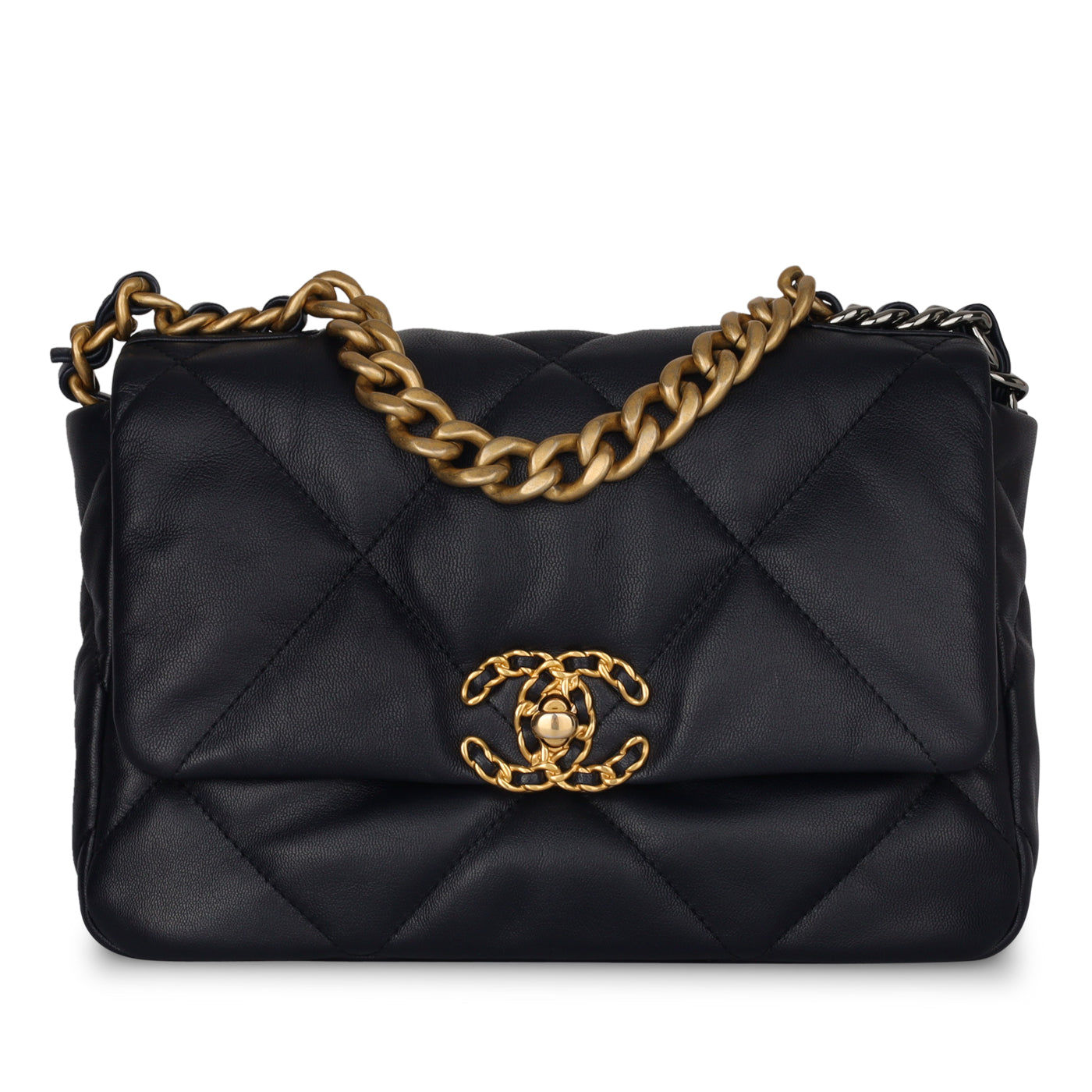 Chanel Chanel 19 Tweed Gold Shoulder Bag Tweed