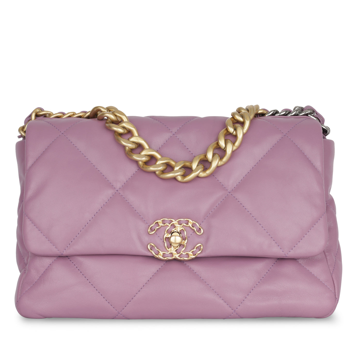 Chanel Chanel 19 Lambskin Gold Shoulder Bag Style 12