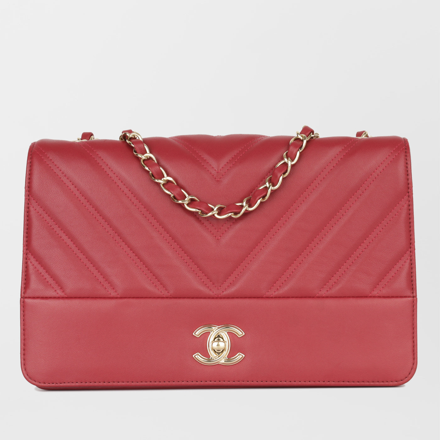 Chanel Classic Flap Lambskin Gold Shoulder Bag Style 5