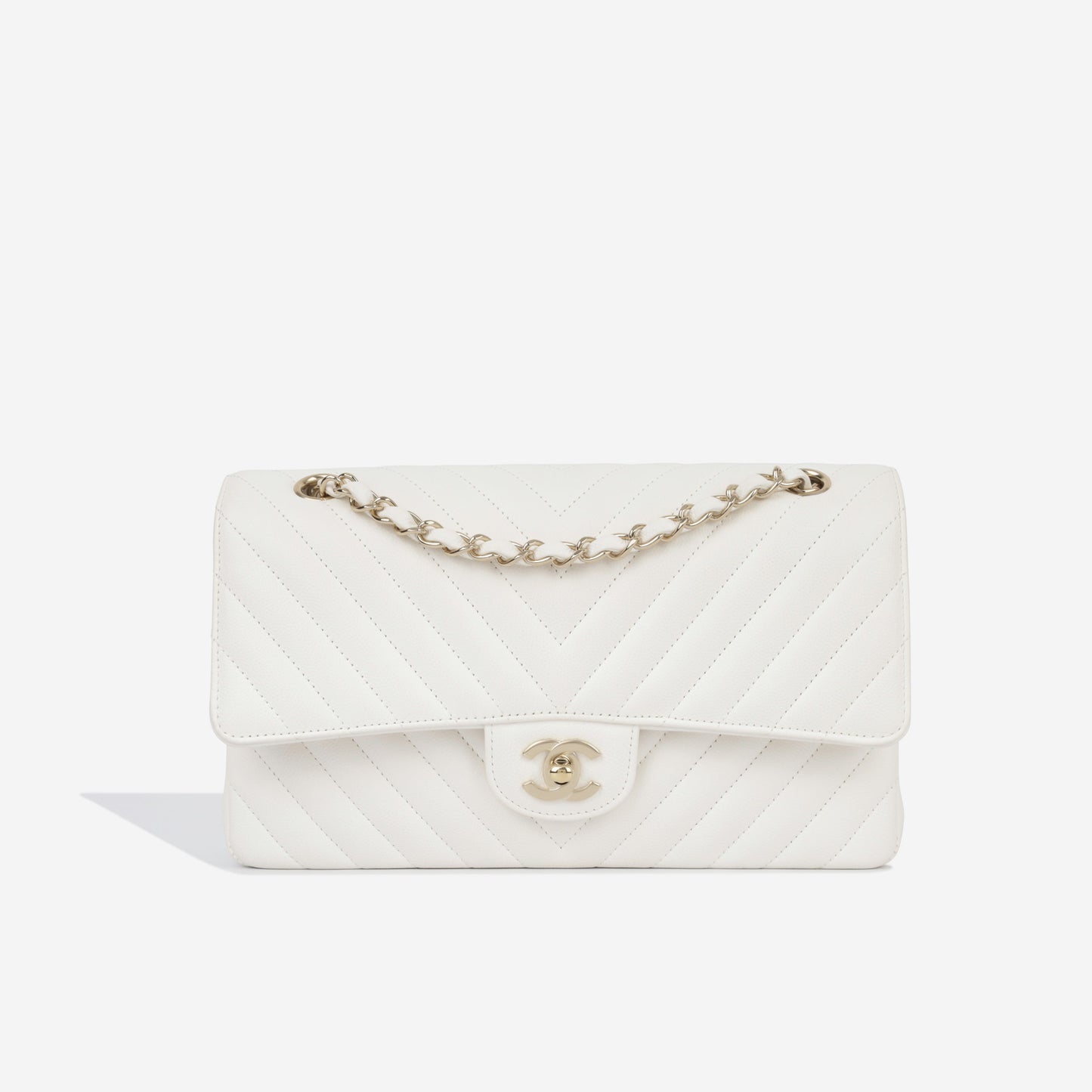 Chanel Classic Flap Caviar Gold Shoulder Bag Style 23