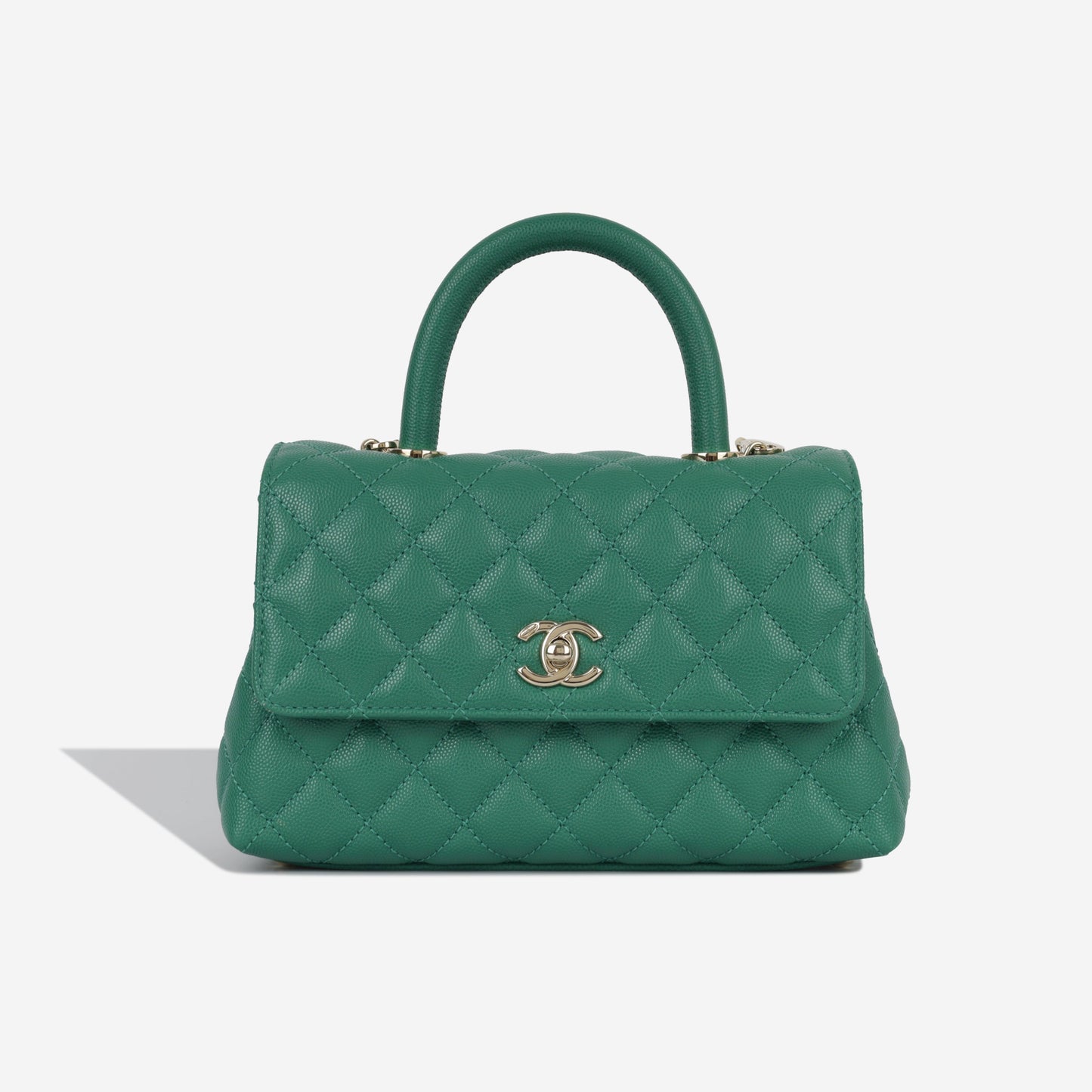 Chanel Coco Handle Caviar Gold Shoulder Bag Style 7
