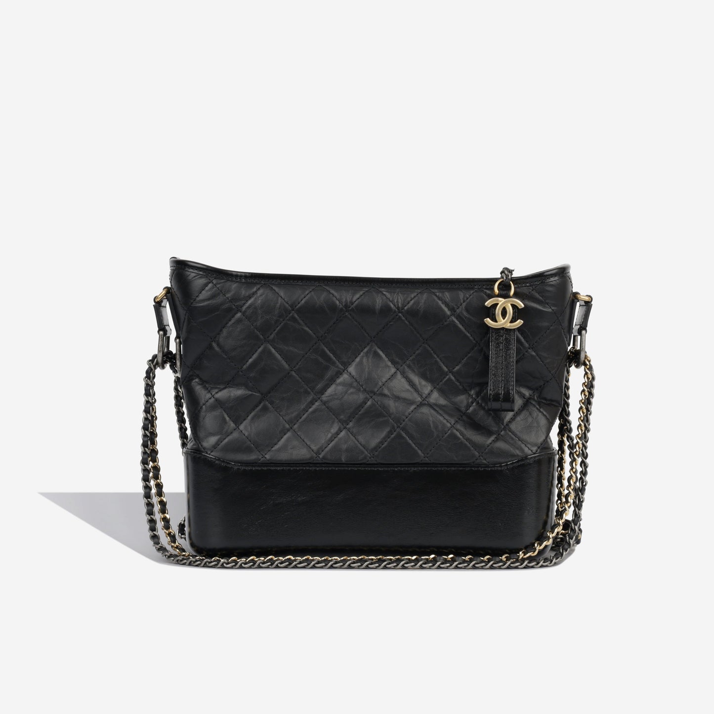 Chanel Gabrielle Calfskin Black Shoulder Bag Style 2