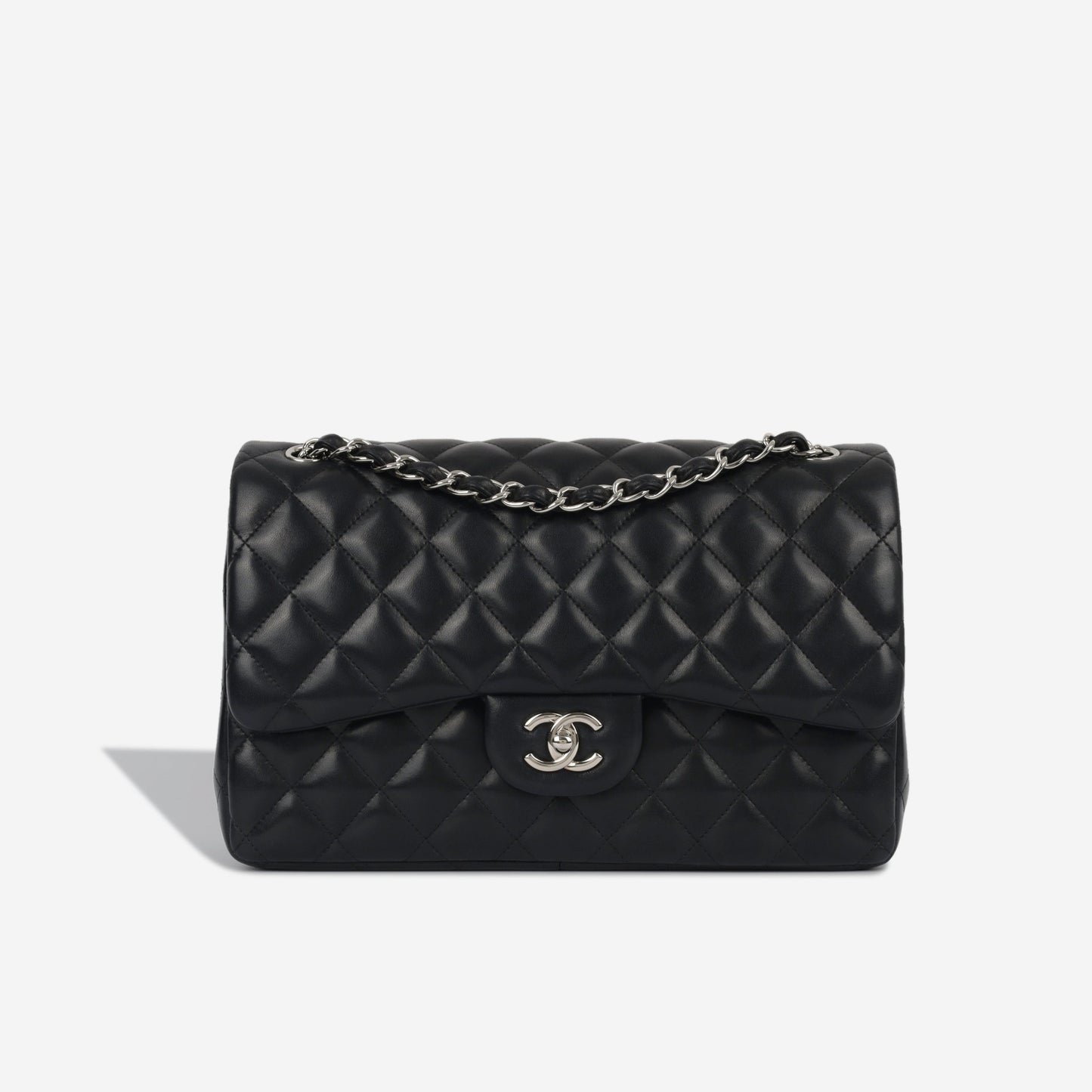 Chanel Classic Flap Lambskin Black Shoulder Bag Style 35