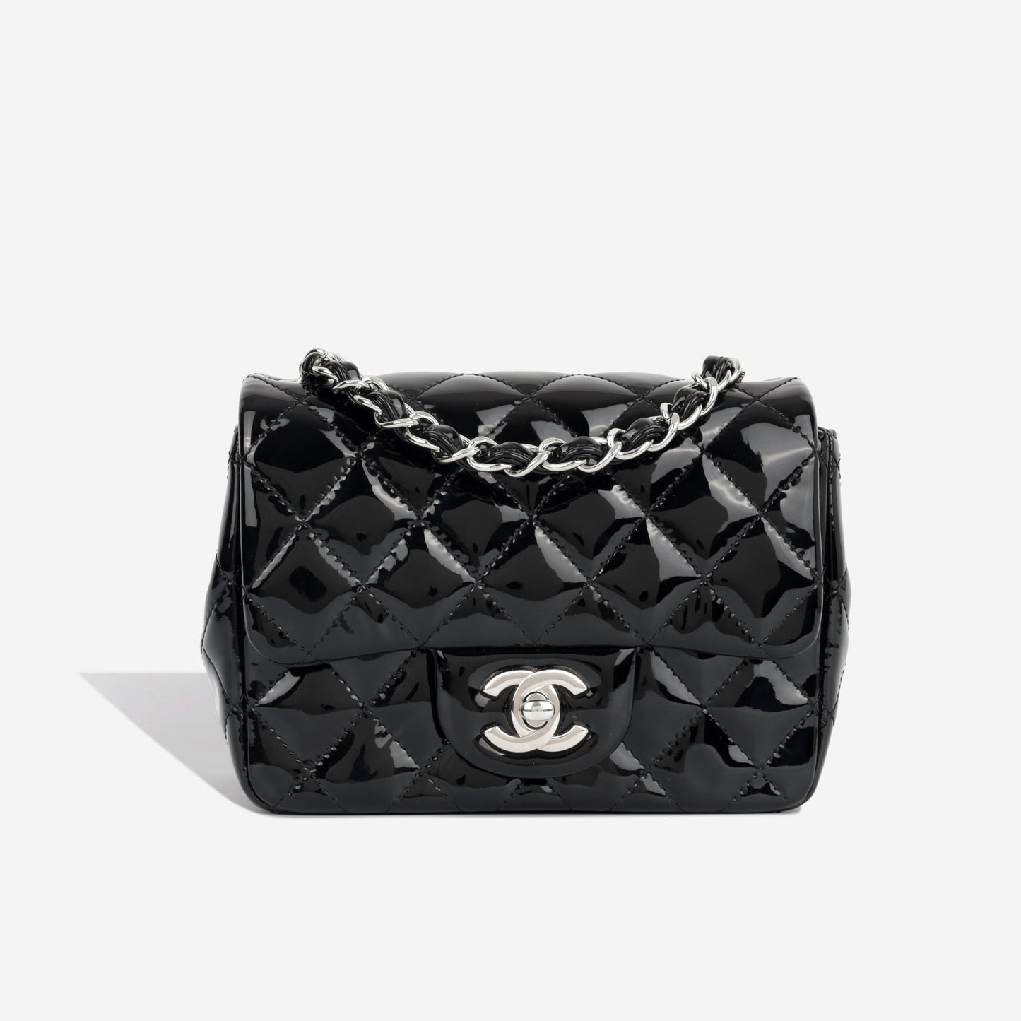 Chanel Classic Flap Lambskin Black Shoulder Bag Style 215