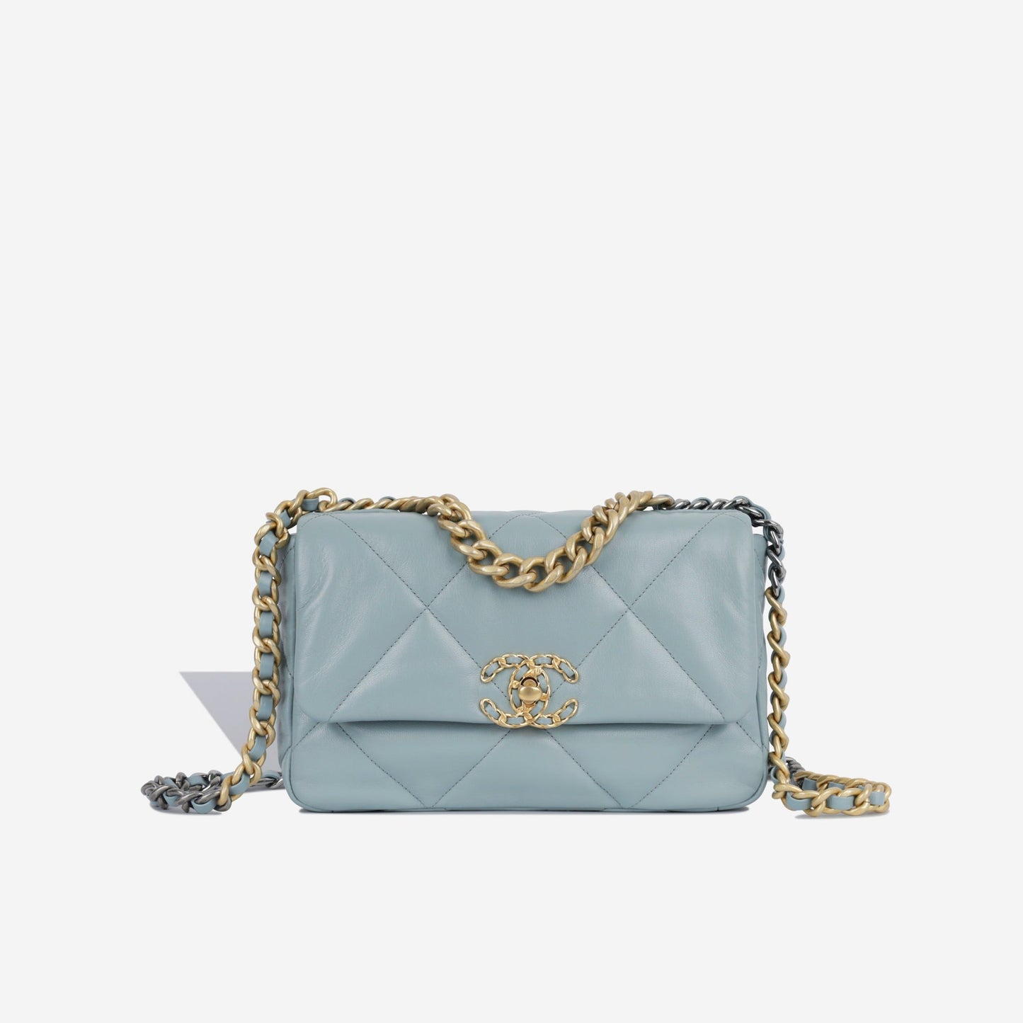 Chanel Chanel 19 Quilted Gold Shoulder Bag