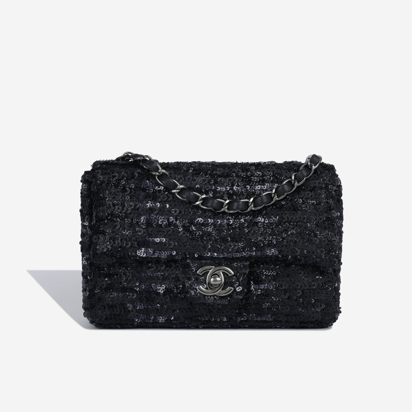 Chanel Classic Flap Lambskin Black Shoulder Bag Style 135
