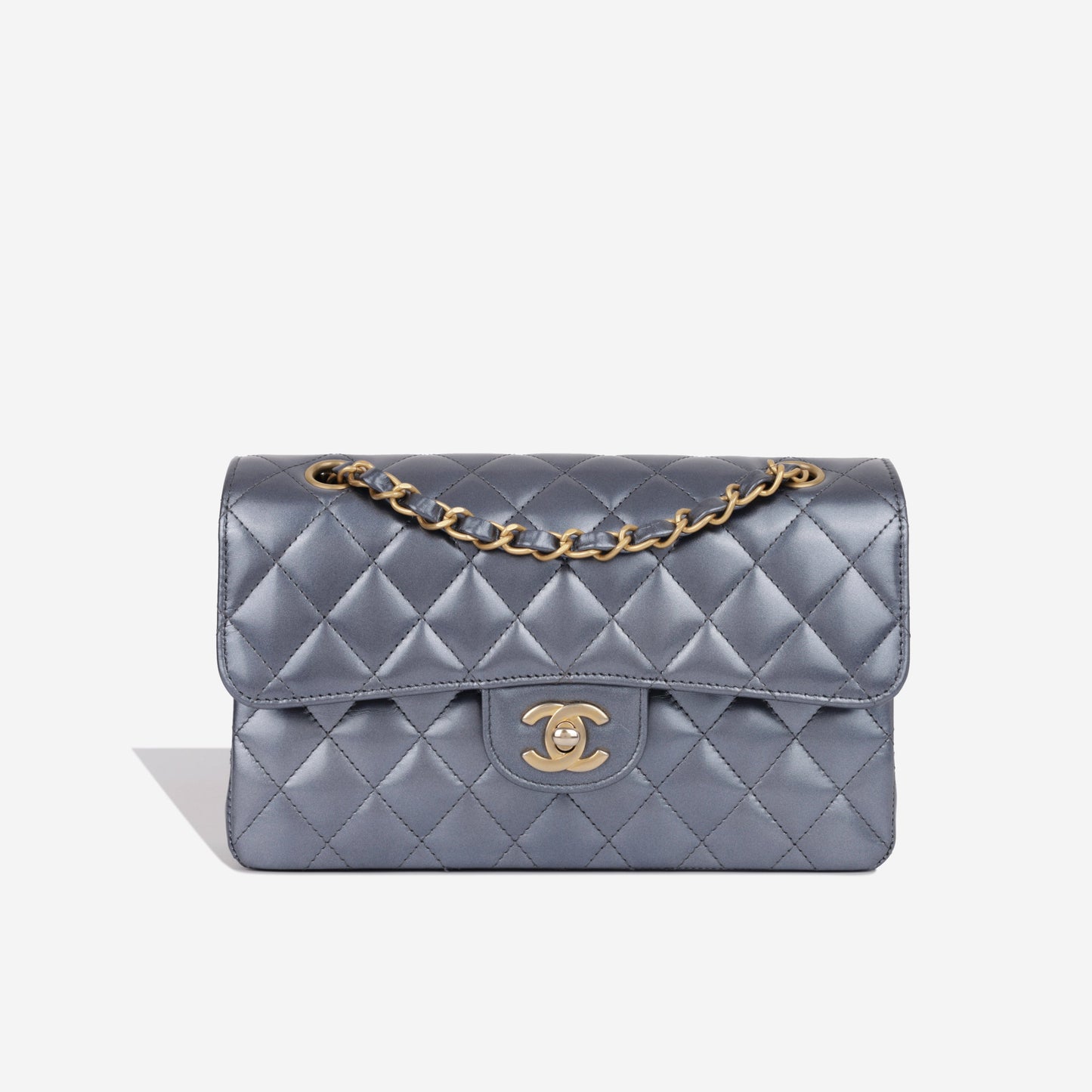 Chanel Classic Flap Lambskin Gold Shoulder Bag Style 139