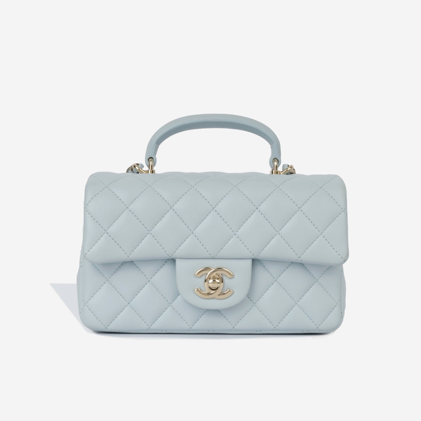 Chanel Classic Flap Lambskin Gold Shoulder Bag Style 123