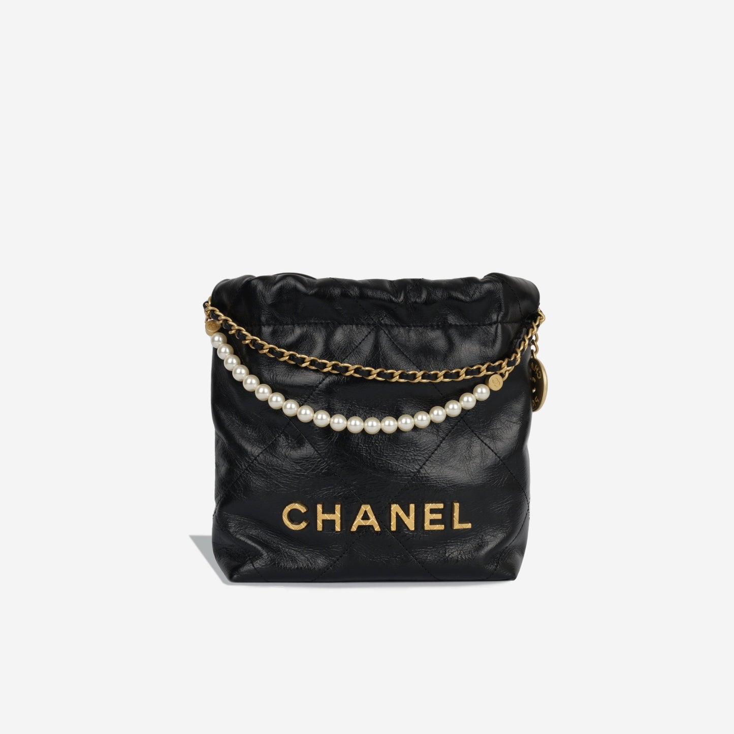 Chanel Chanel 22 Calfskin Black Shoulder Bag Style 5