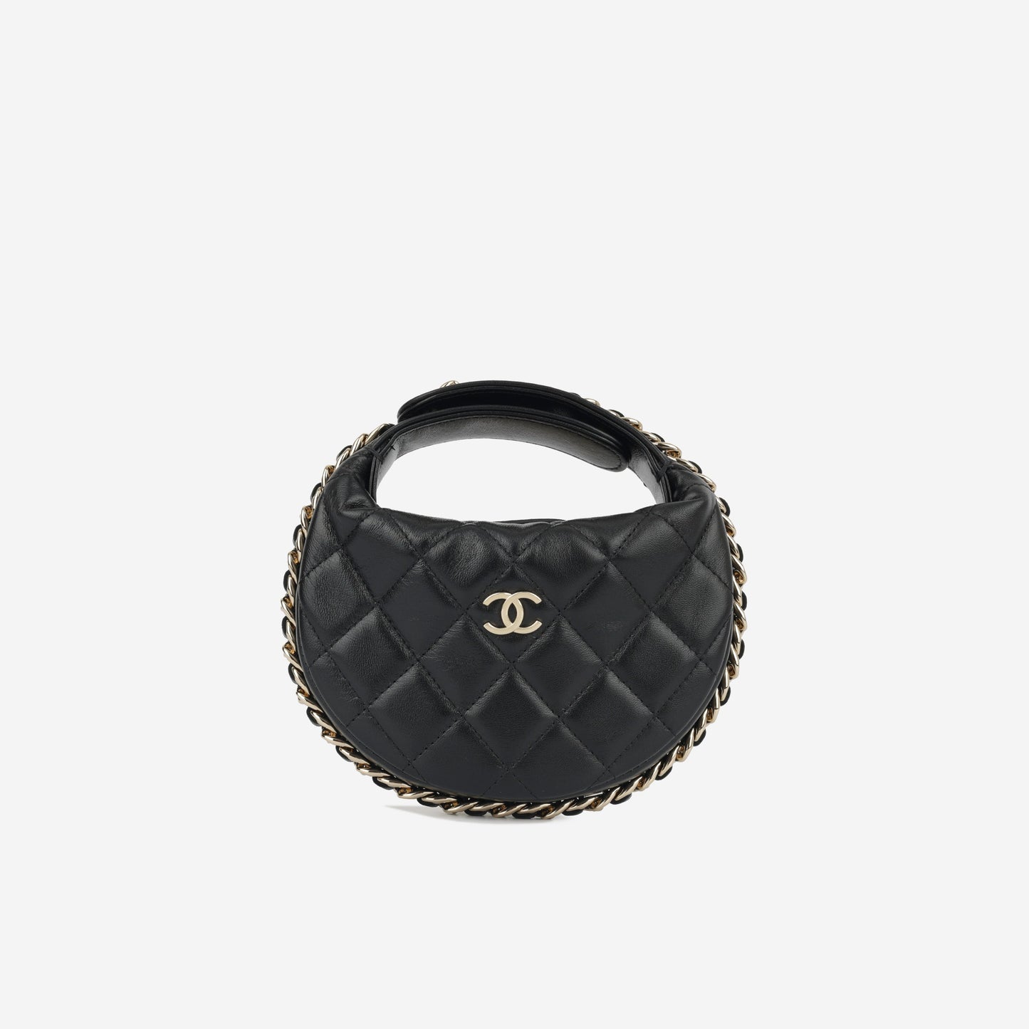 Chanel Classic Flap Lambskin Black Shoulder Bag Style 12