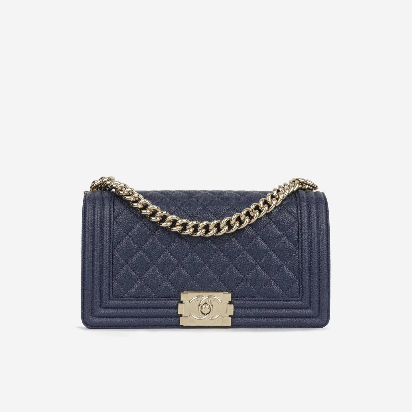 Chanel Boy Bag Lambskin Gold Shoulder Bag Style 3