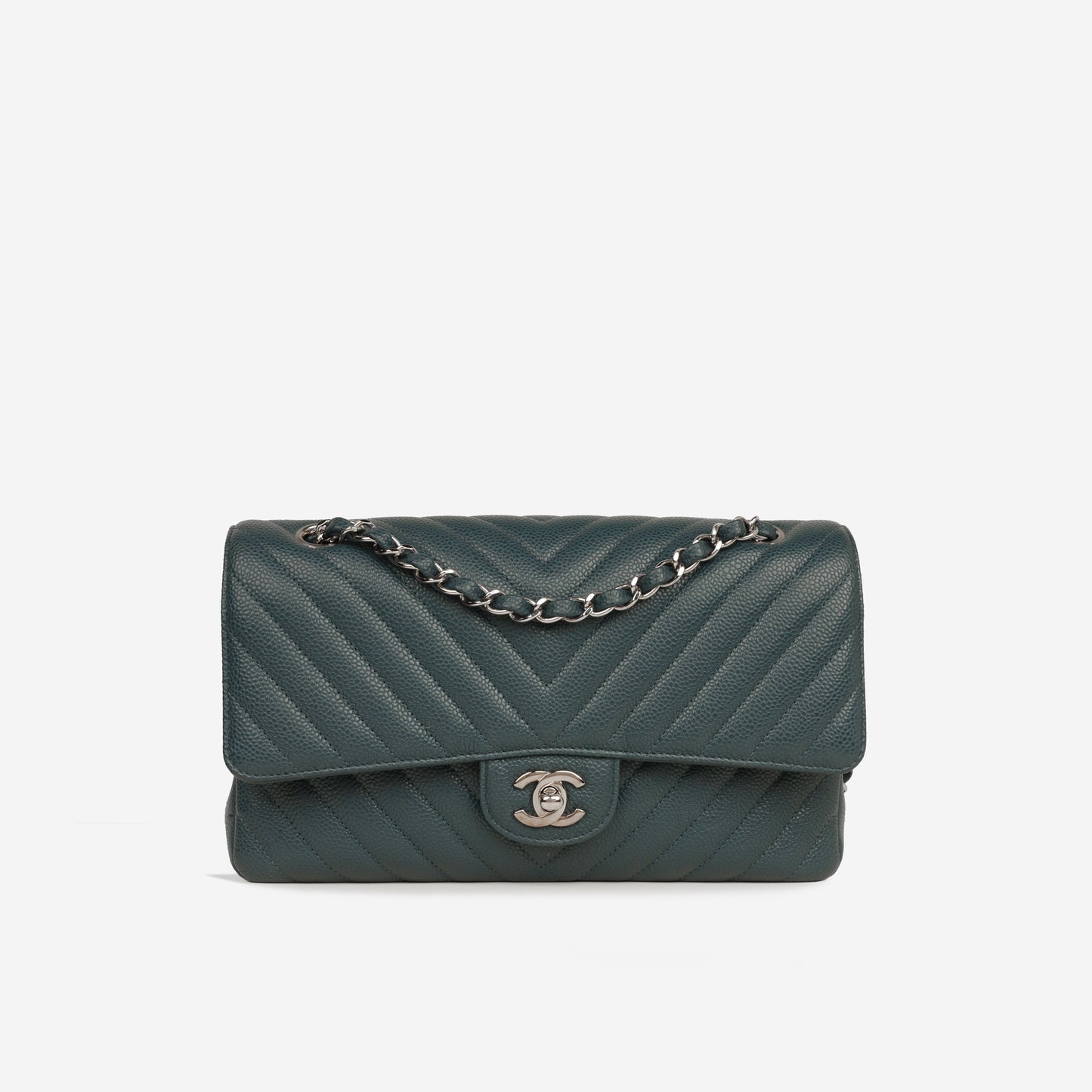 Chanel Classic Flap Lambskin Black Shoulder Bag Style 312