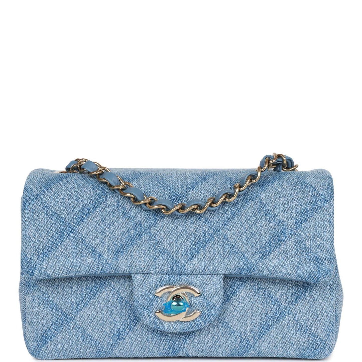 Chanel Mini Flap Quilted Gold Shoulder Bag
