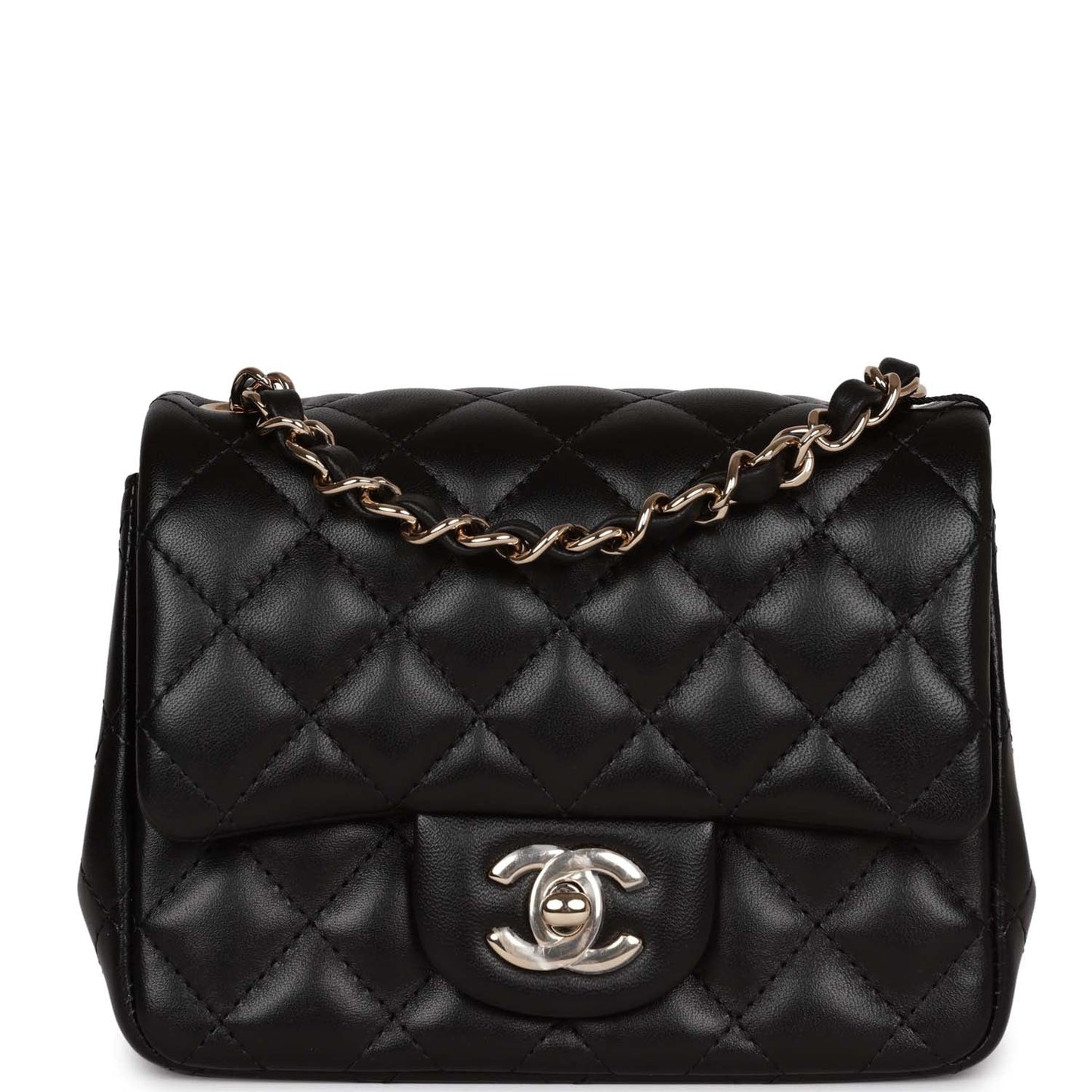 Chanel Lambskin Black Shoulder Bag Lambskin
