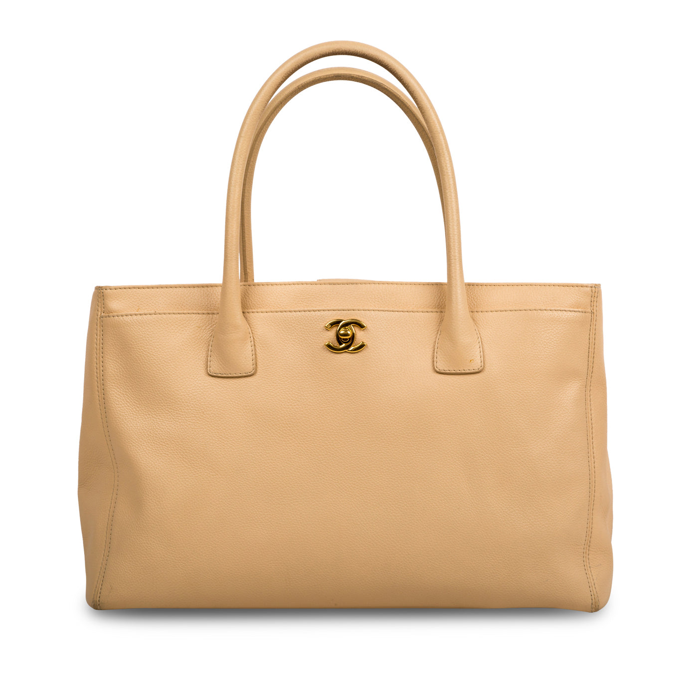 Chanel Timeless Caviar Silver Tote Bag