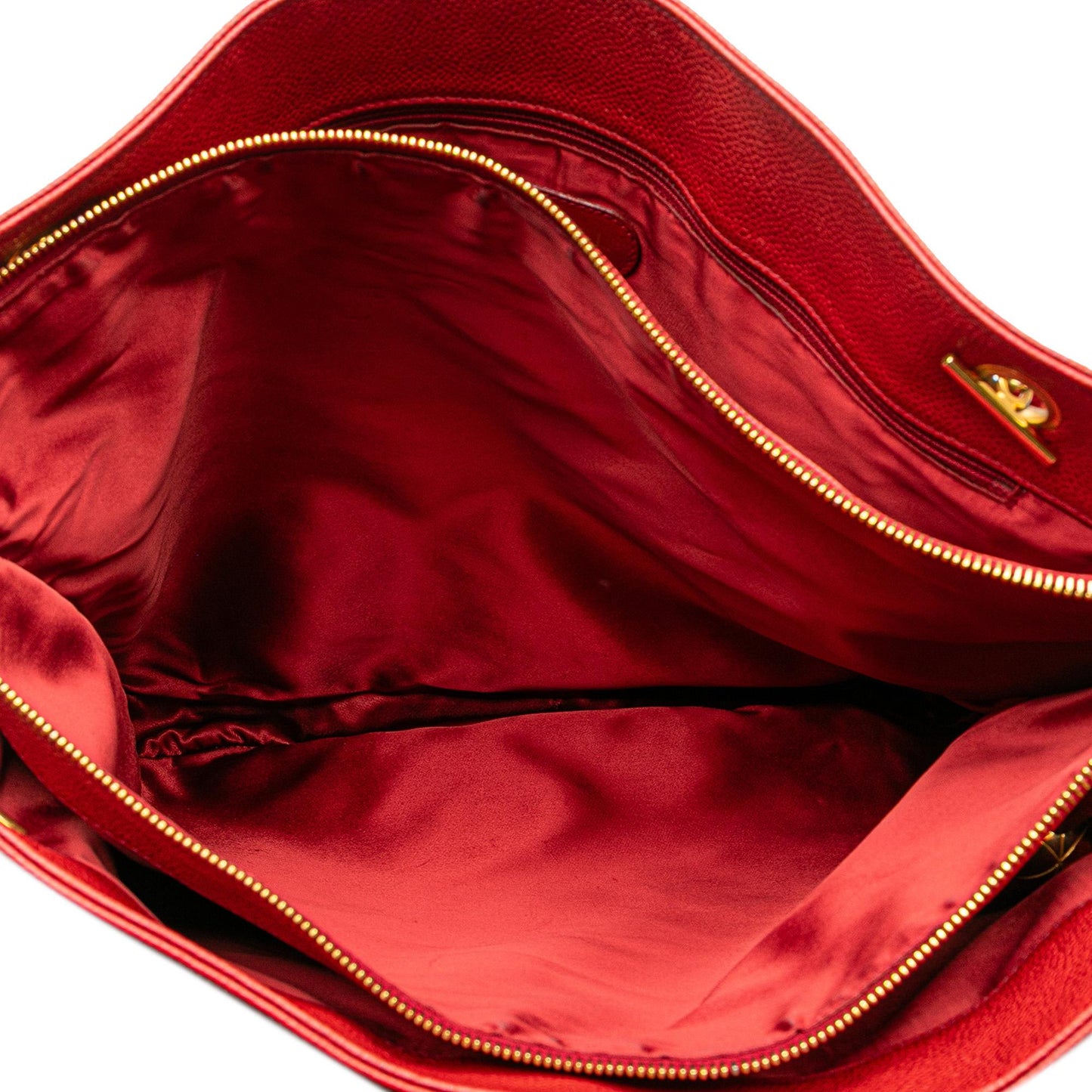 Chanel Gabrielle Caviar Red Tote Bag