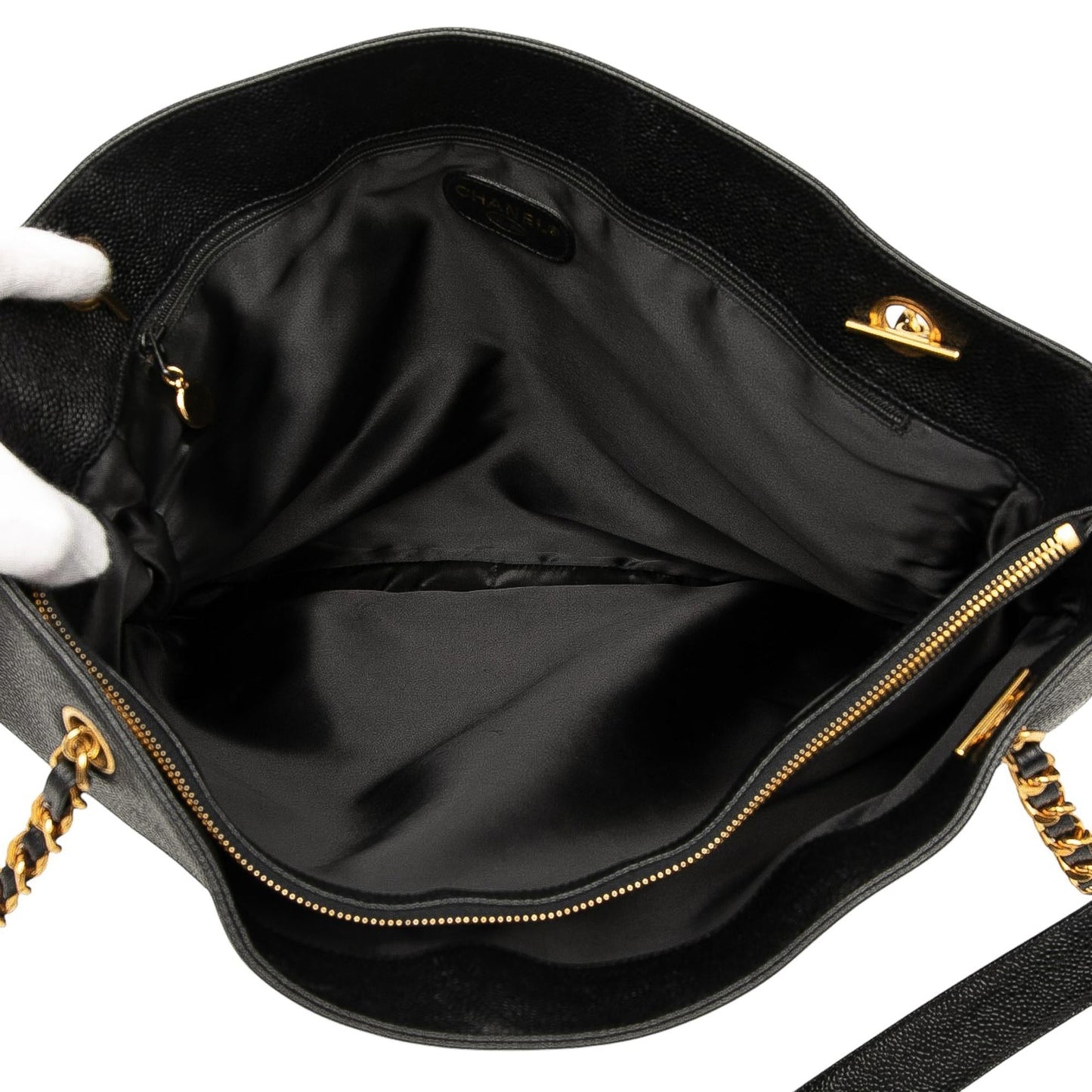 Chanel Gabrielle Caviar Black Tote Bag