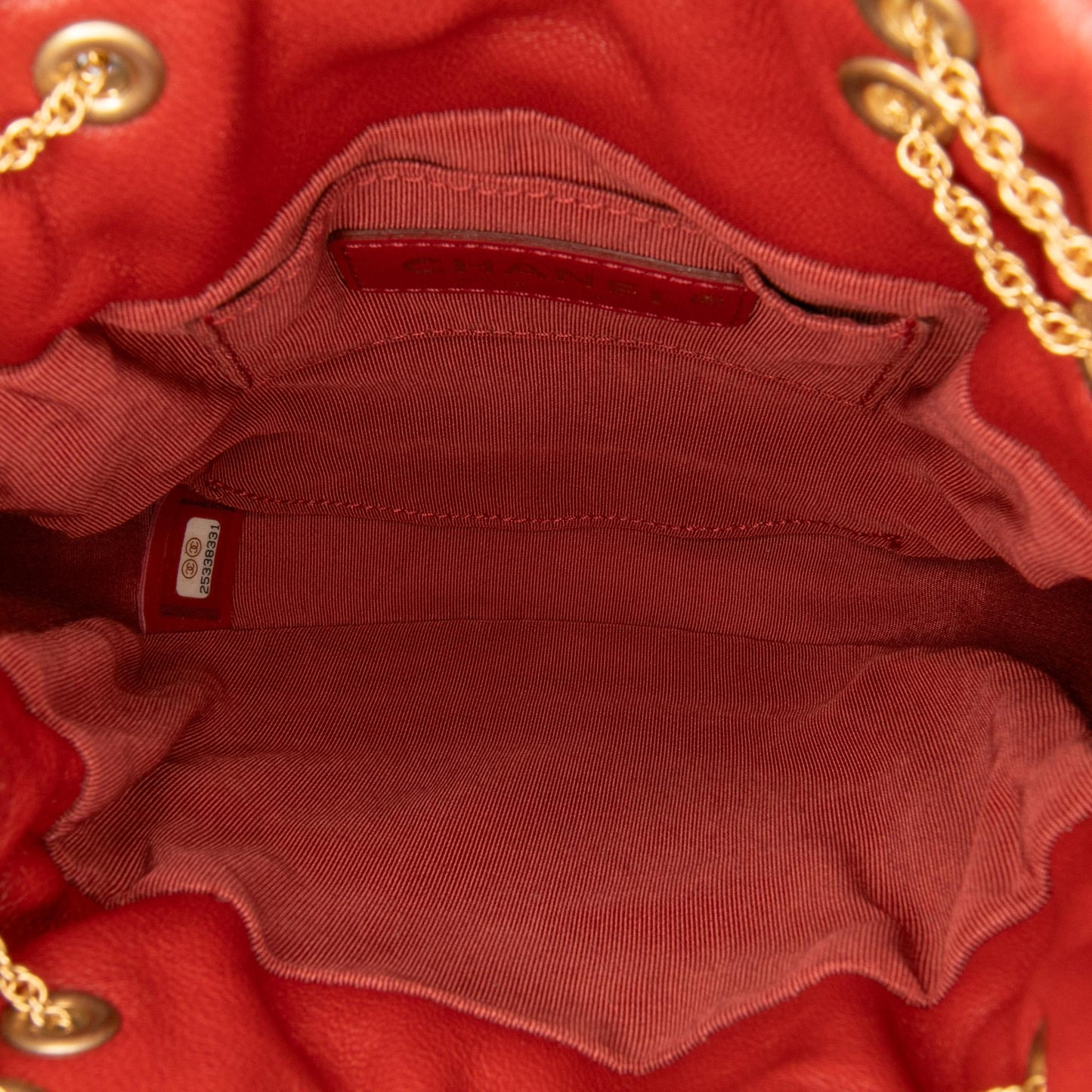 Chanel Cc Quilted Calfskin Drawstring Bucket Bag