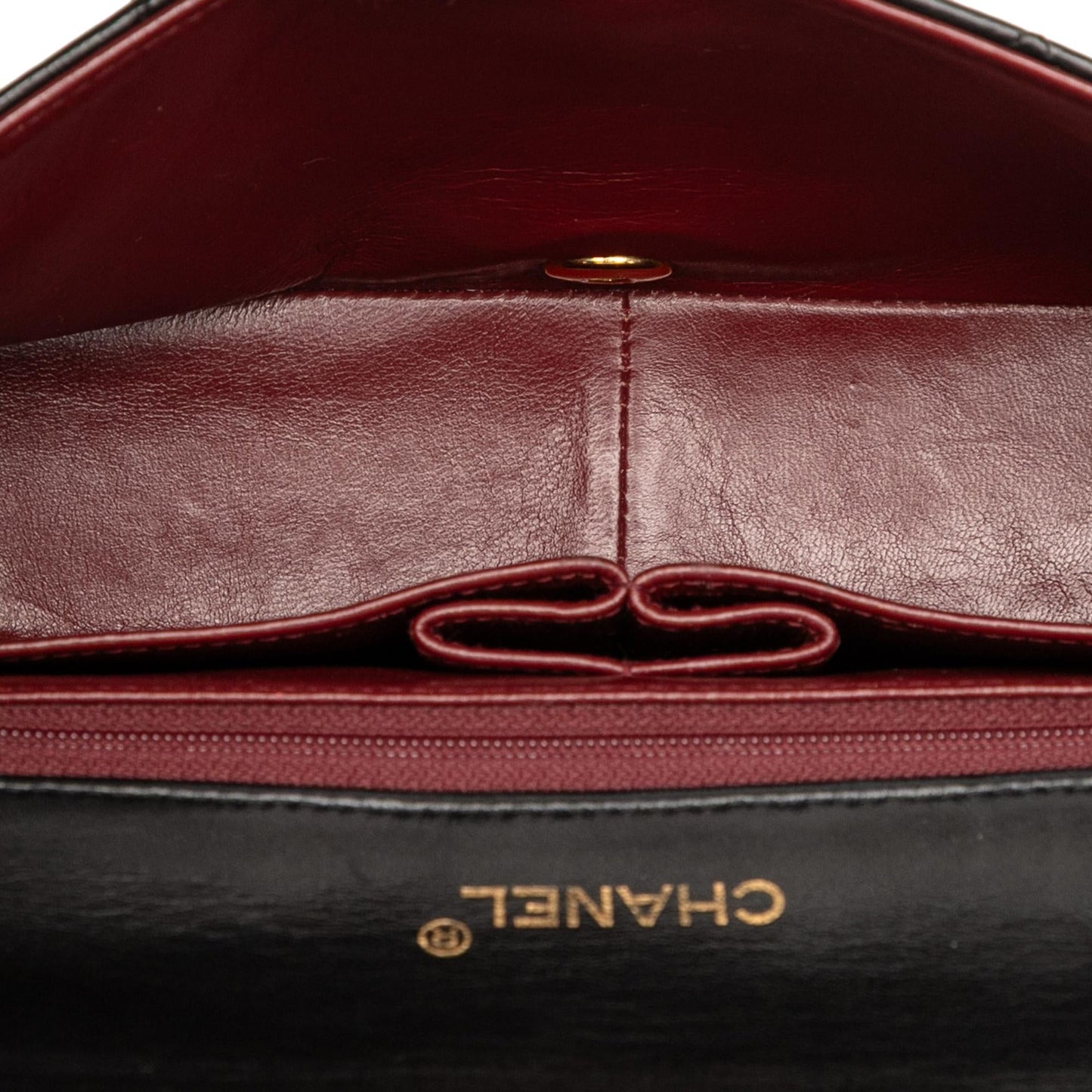 Chanel Cc Quilted Lambskin Full Flap