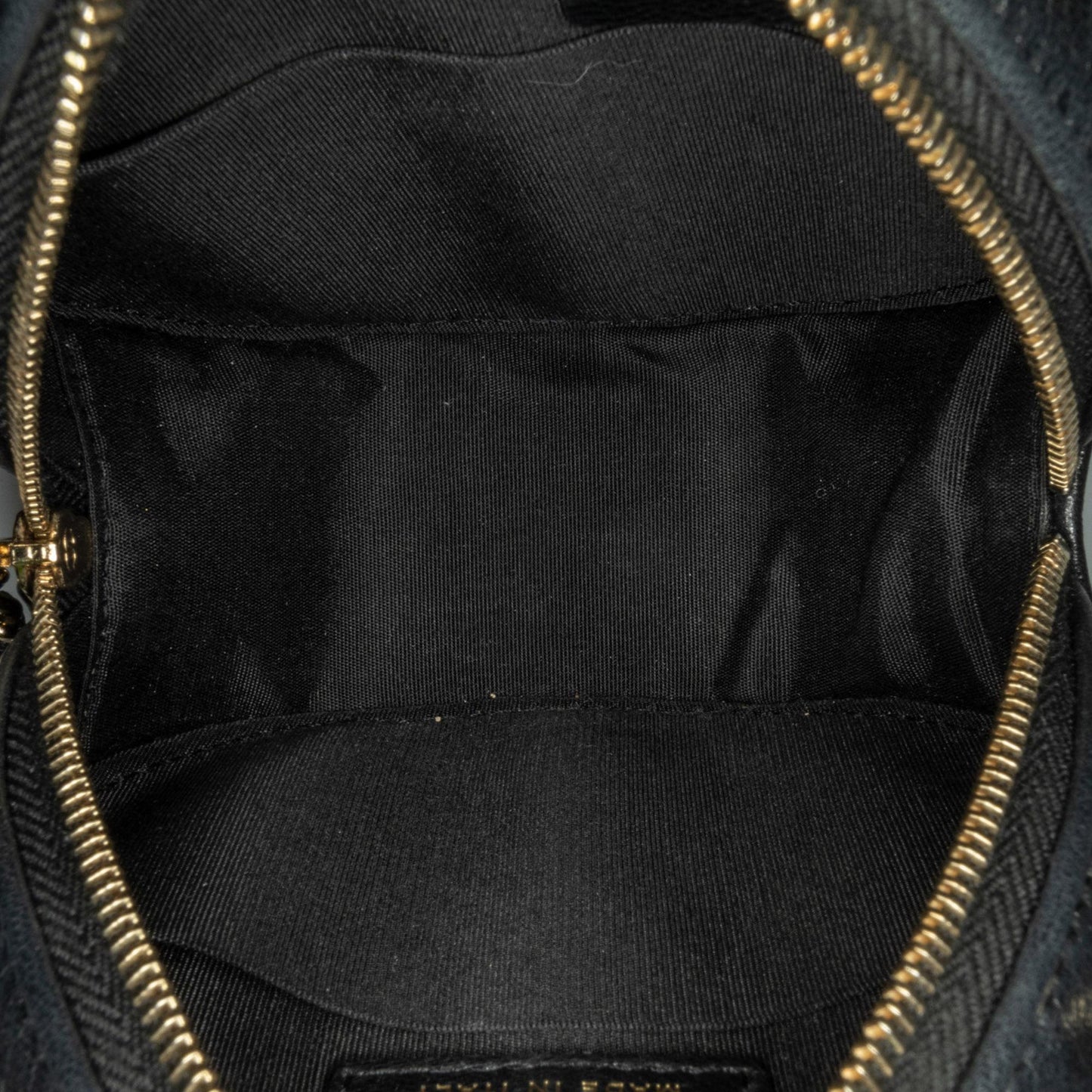 Chanel Cc Quilted Lambskin Round Clutch With Chain